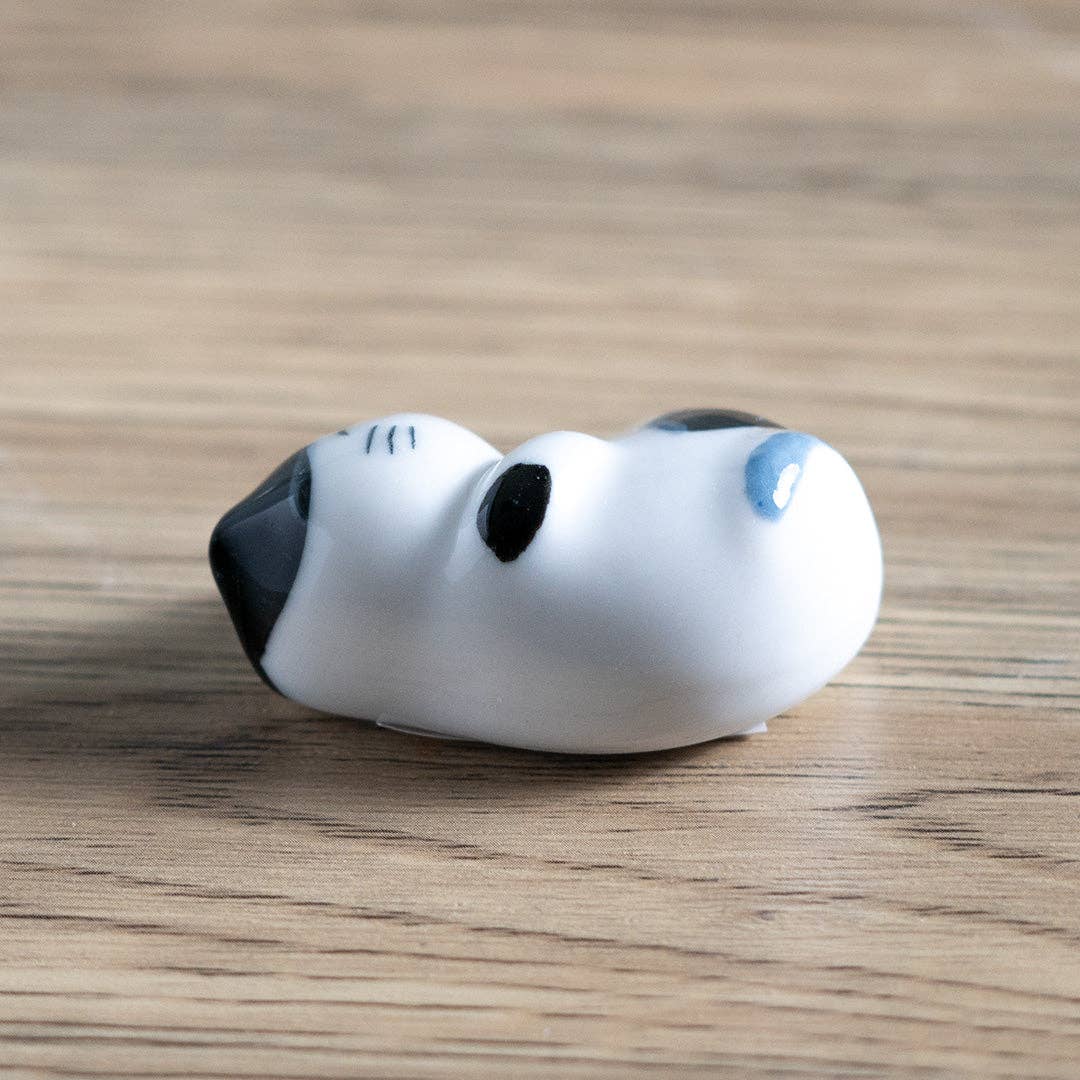Black & White Kitty - Ceramic Chopsticks Rest