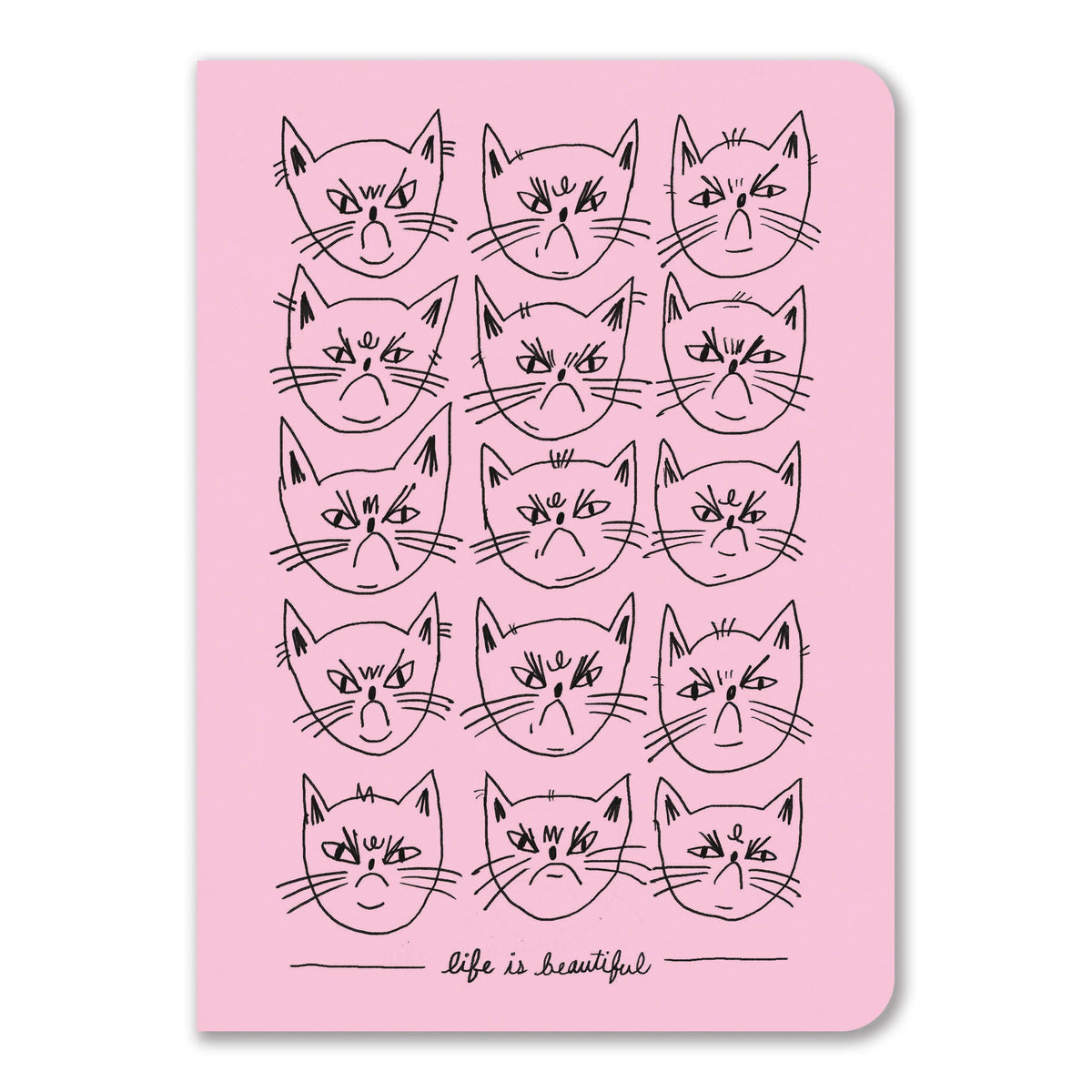 Snitty Kitty "Life is Beautiful"  Notebook