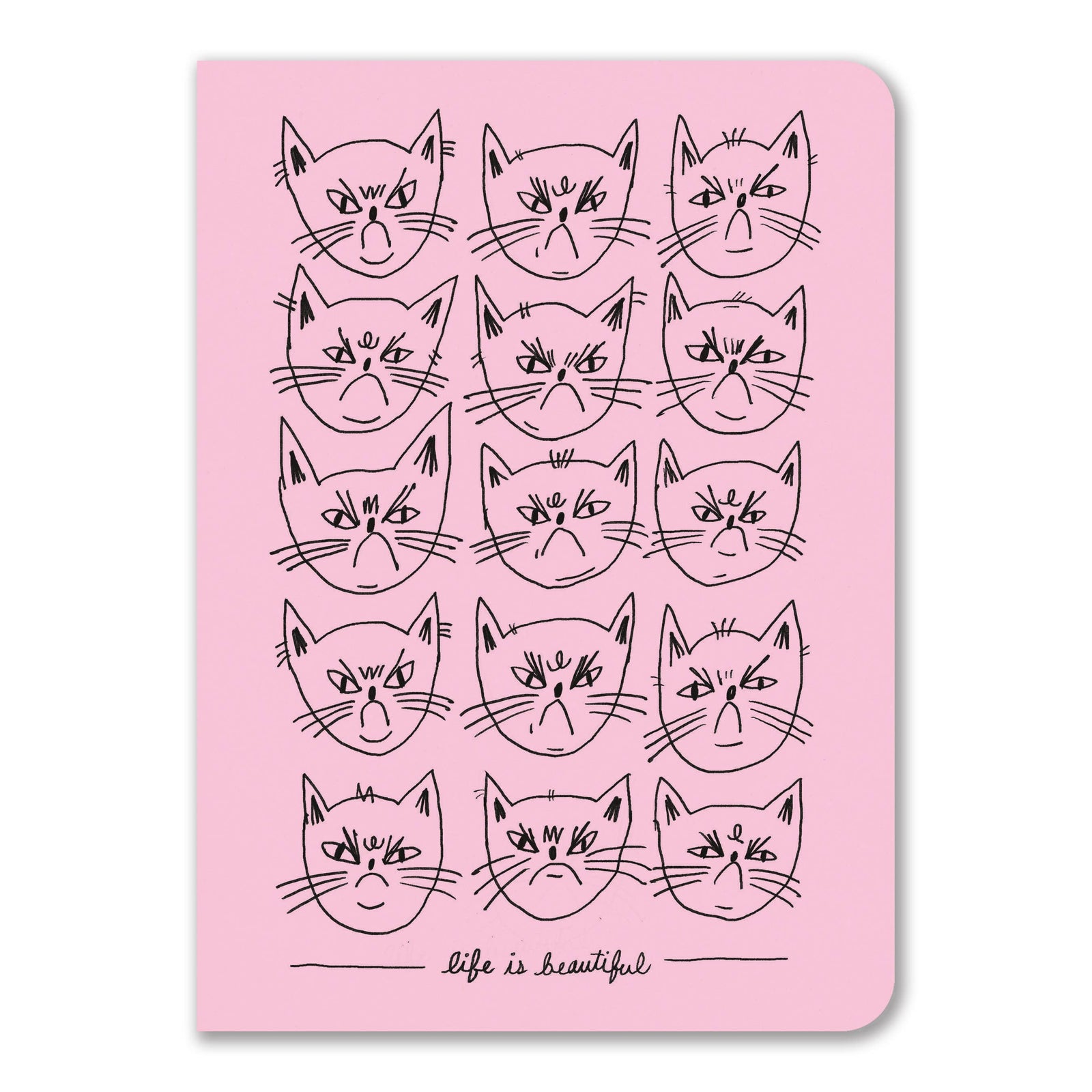Snitty Kitty "Life is Beautiful"  Notebook