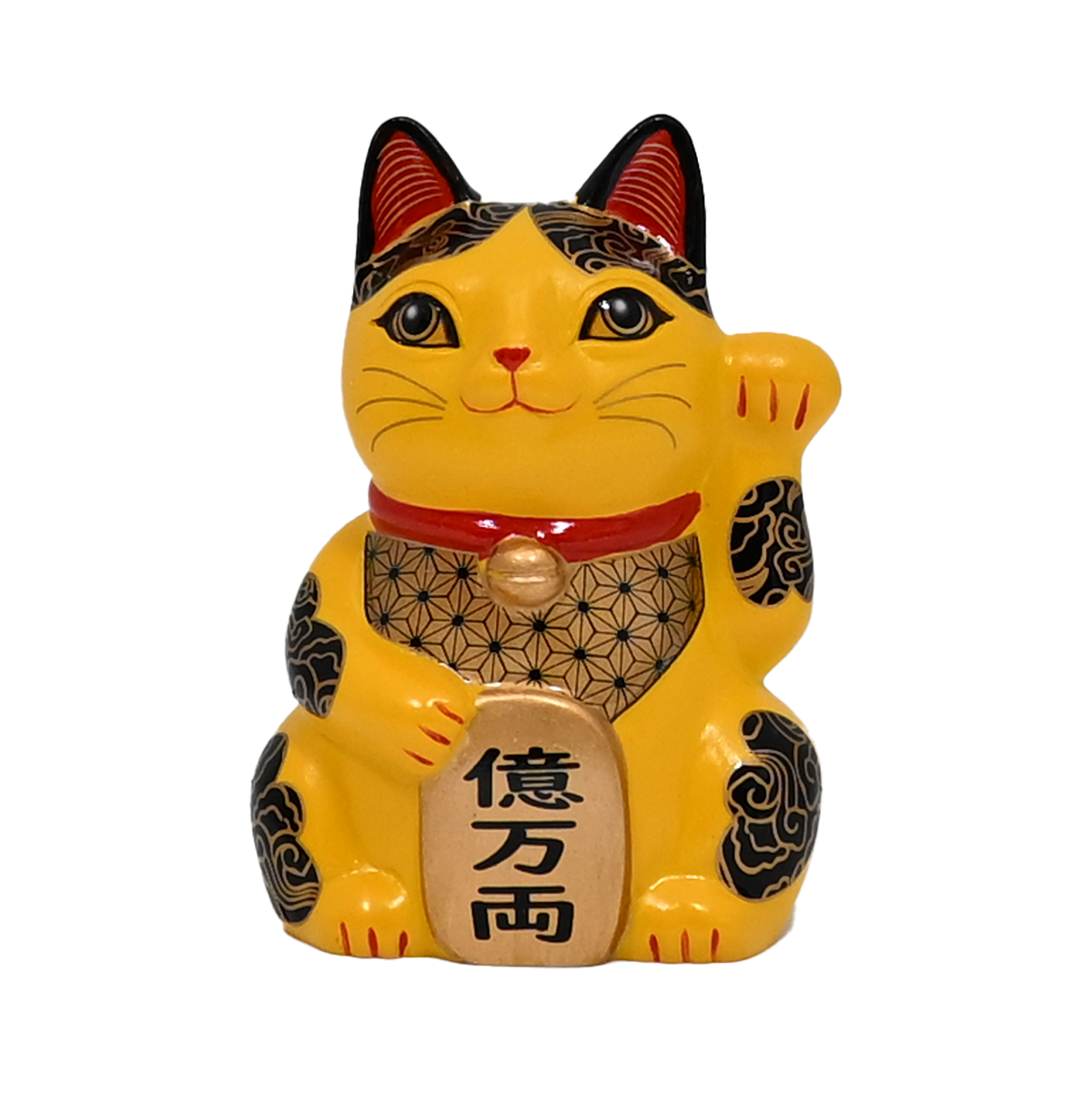 Happineko Lucky Cat Yellow Wealth - Figurine