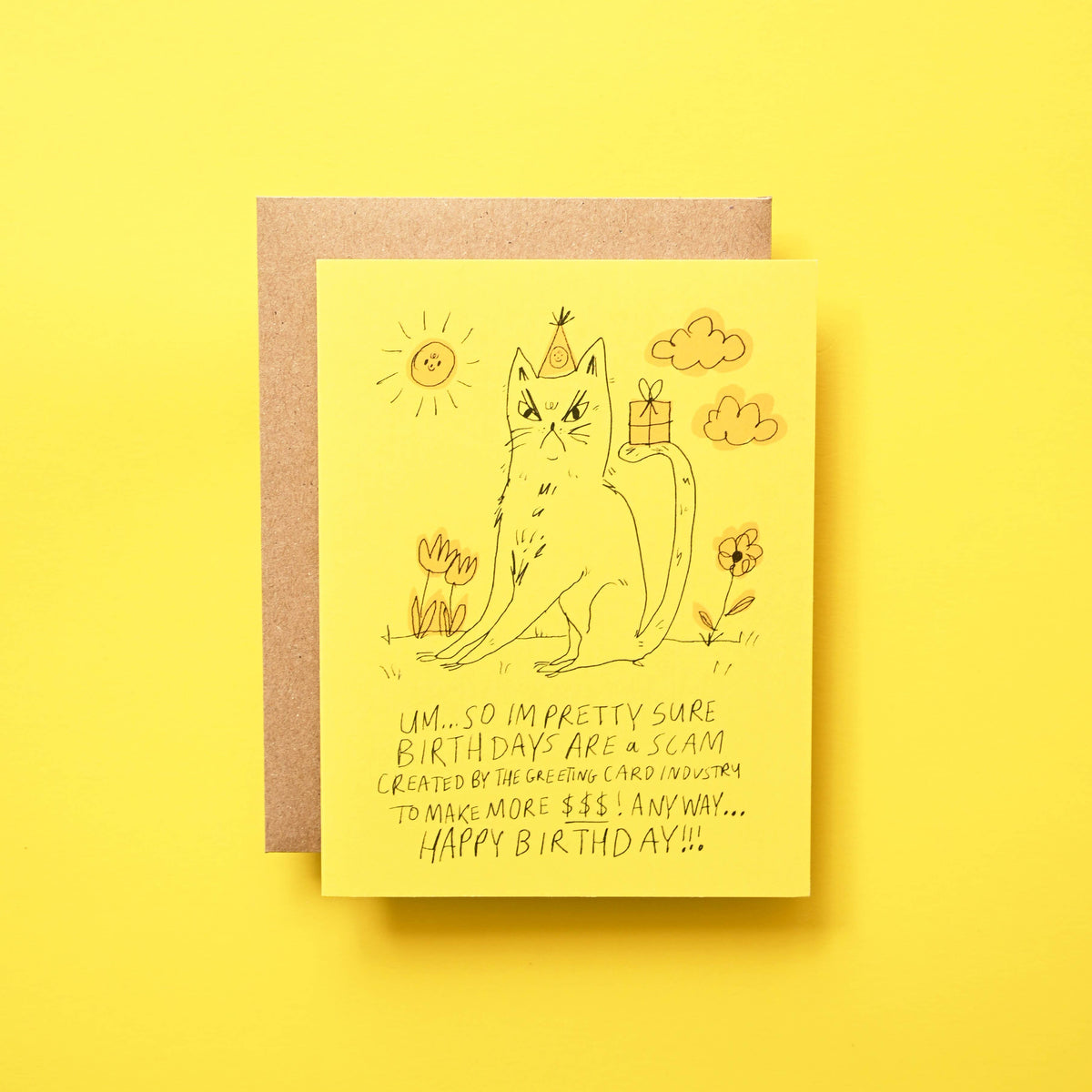 Birthdays are a Scam - Greeting Card