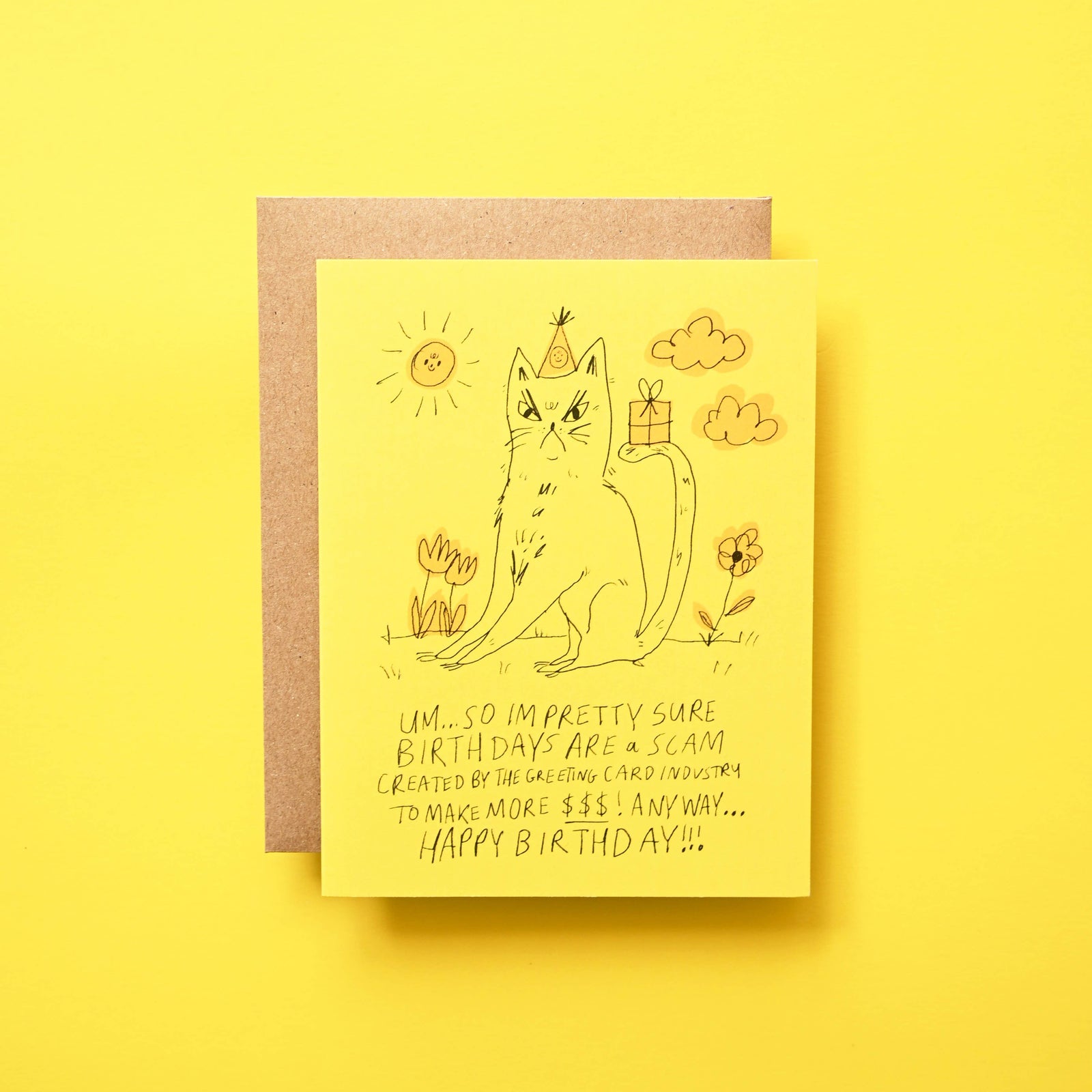 Birthdays are a Scam - Greeting Card