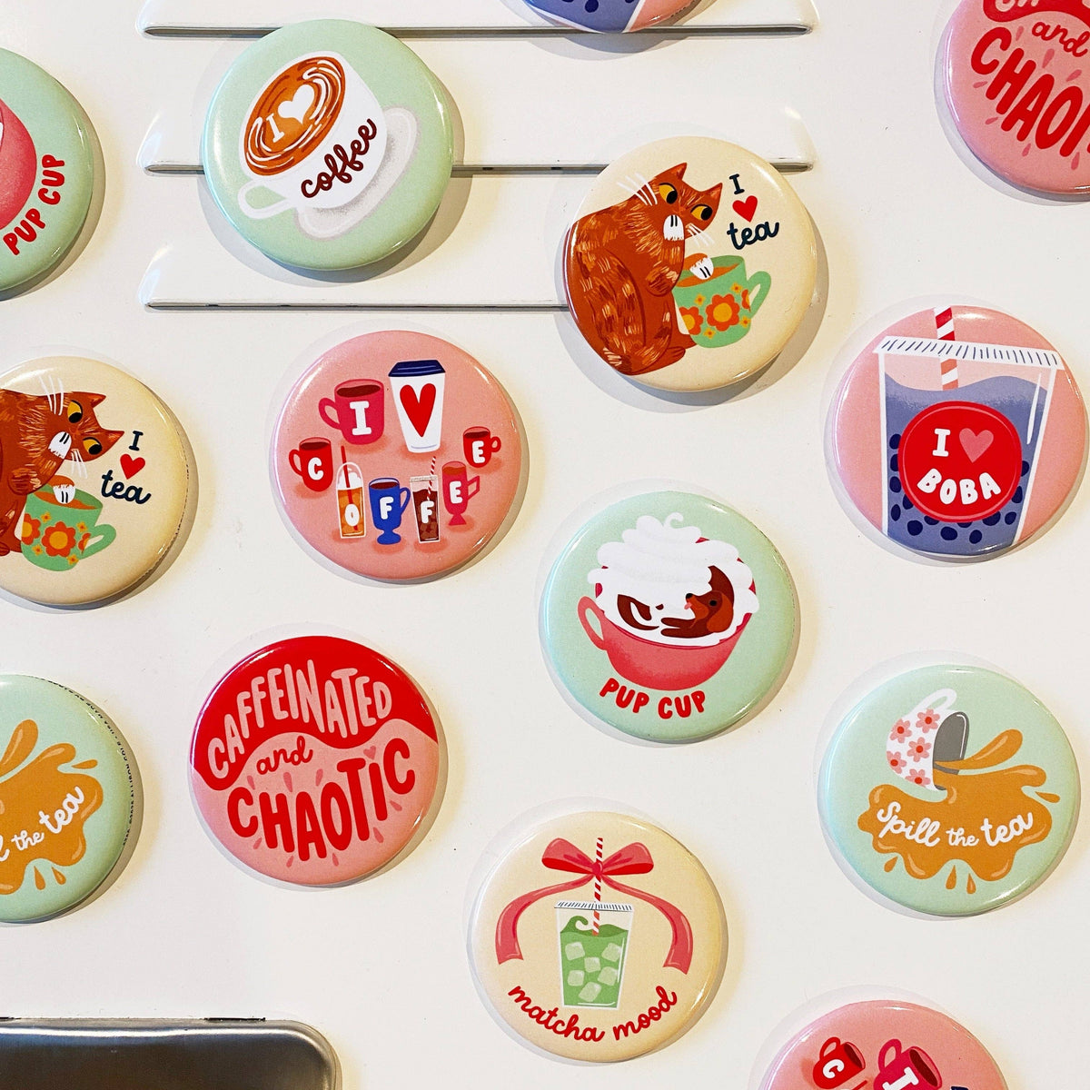 I Heart Tea Cat With Teacup - Magnet