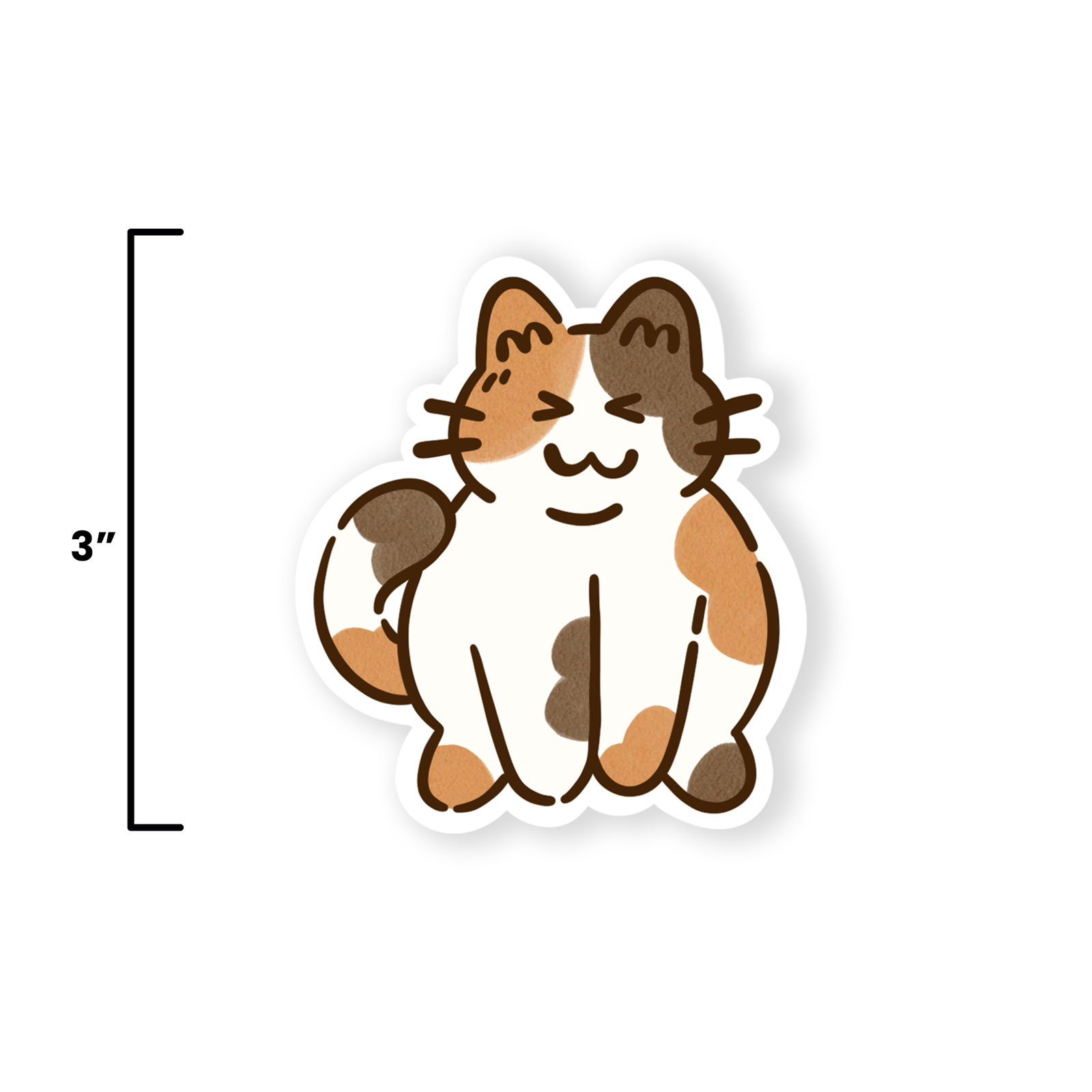 Chonky Calico - Die Cut Sticker