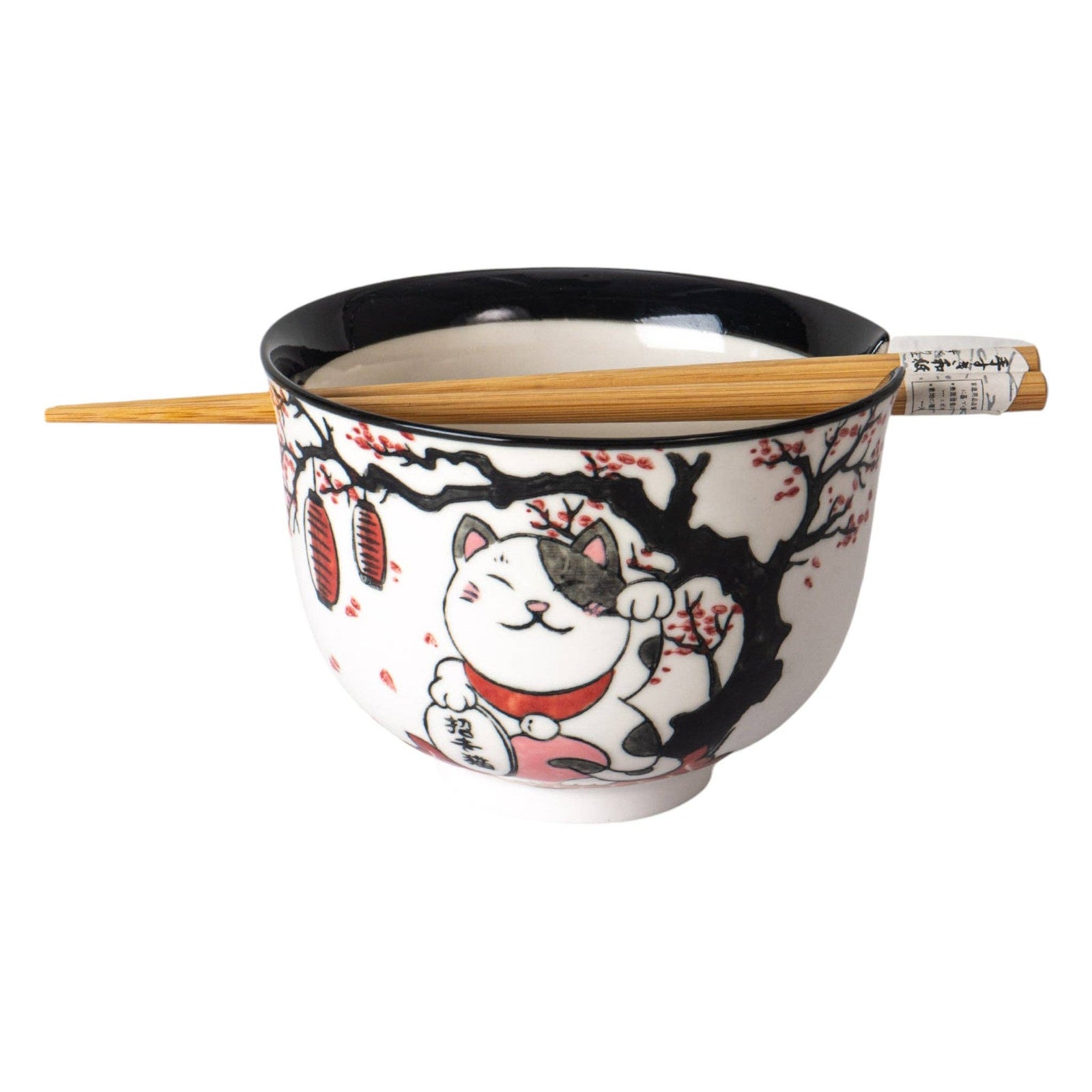 Lucky Cat Festival - Donburi Bowl With Chopstick Set