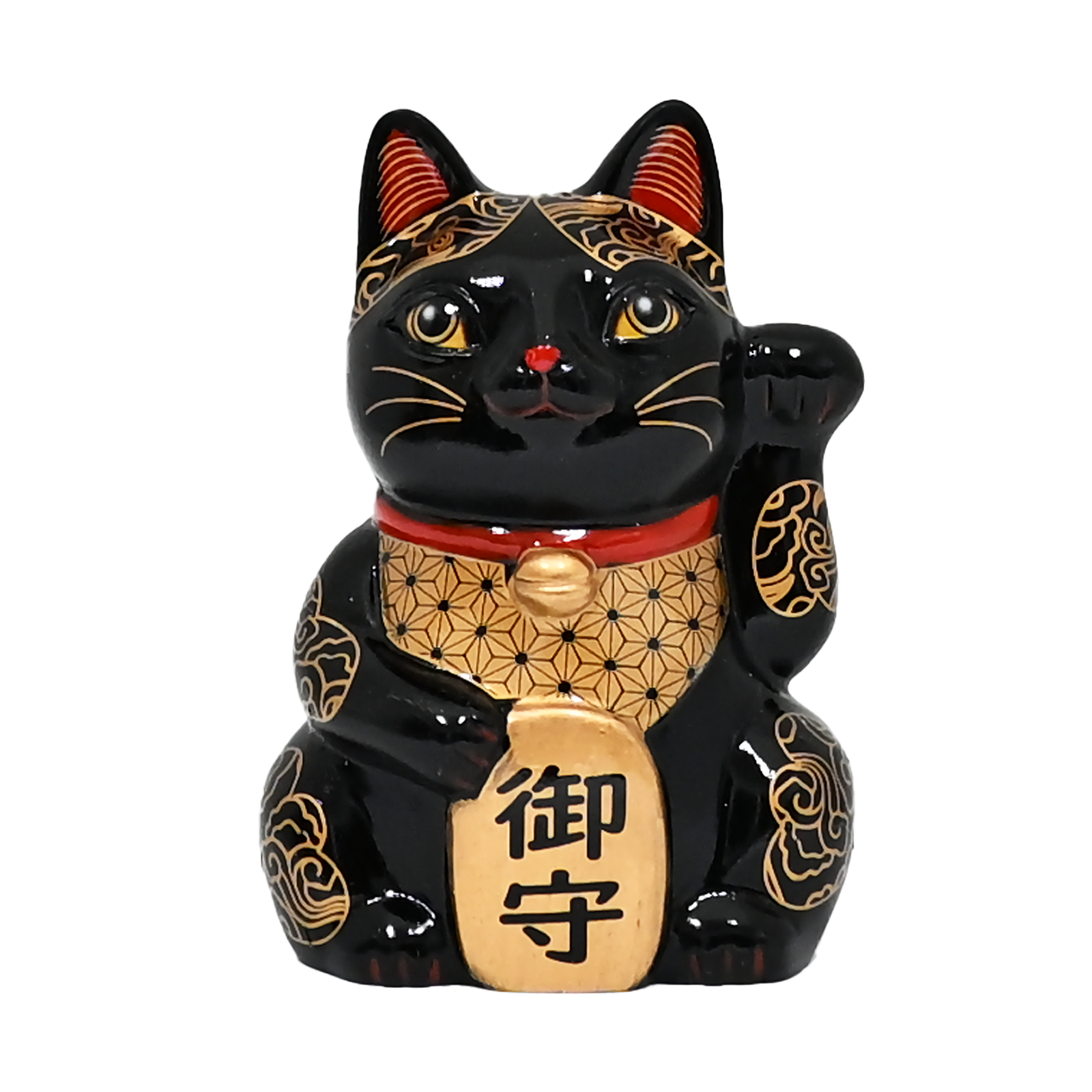 Happineko Lucky Cat Black - Figurine