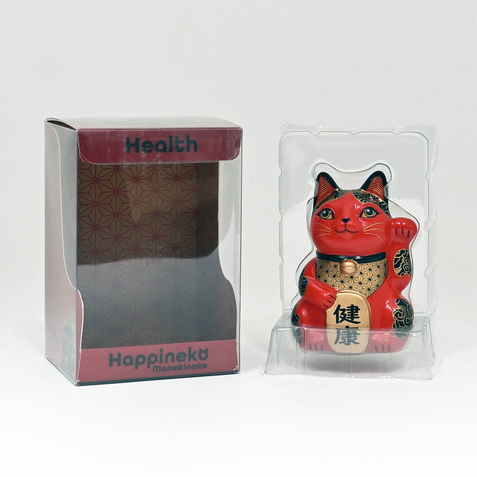 Happineko Lucky Cat Red Health - Figurine