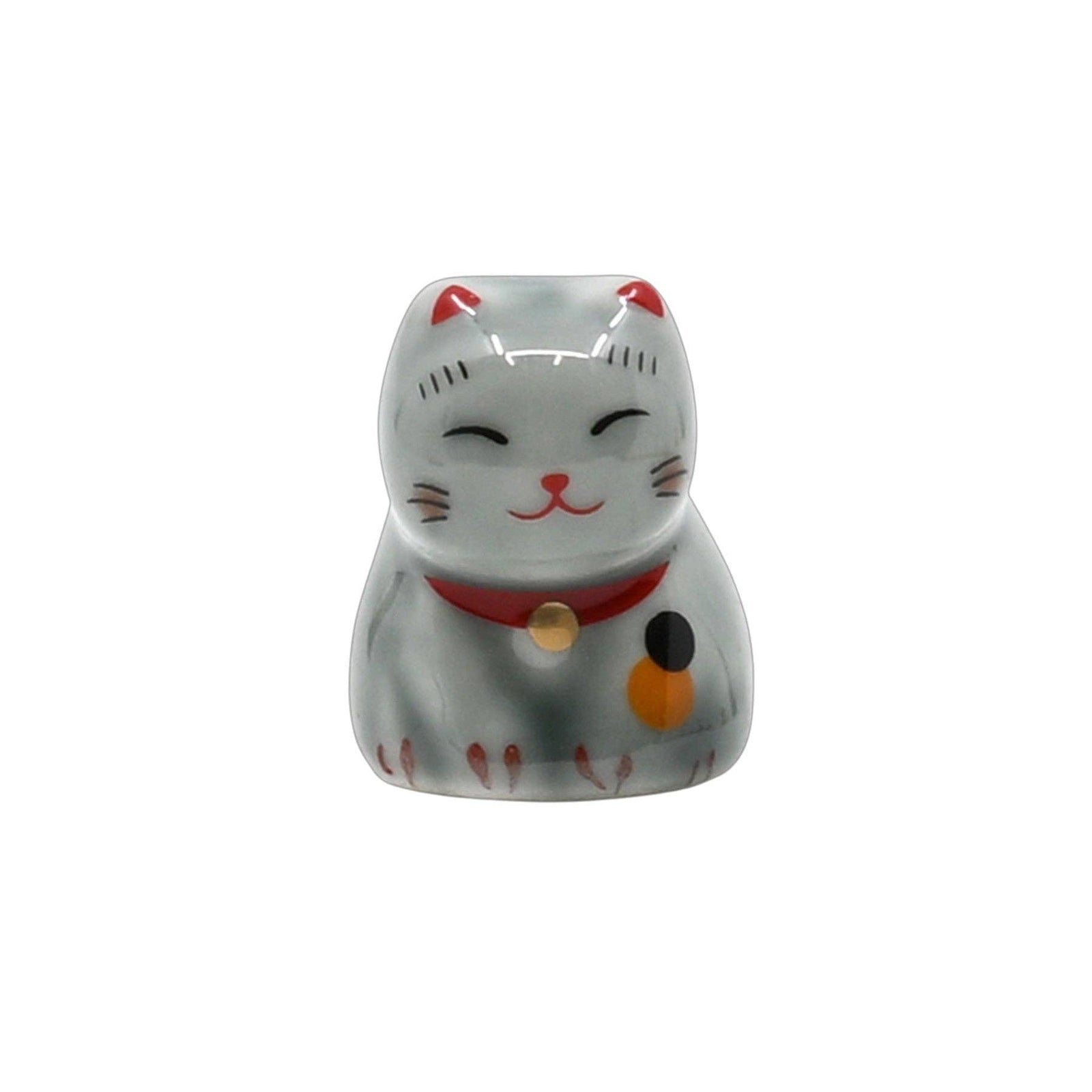 Gray Lucky Cat - Chopsticks Rest