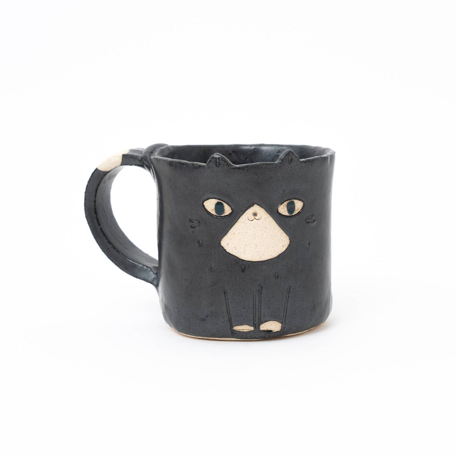 Black Tuxedo Handcrafted Mug – Japanese Ceramic Mug