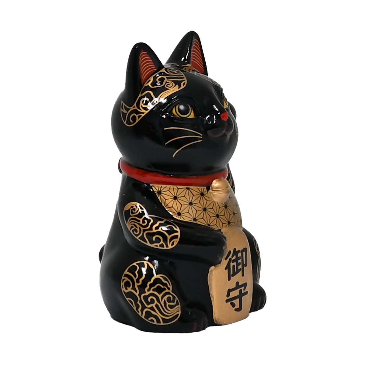 Happineko Lucky Cat Black - Figurine