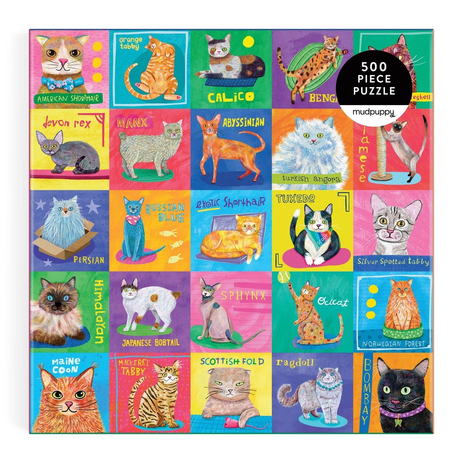 Purr-fect Portraits - 500 Piece Puzzle
