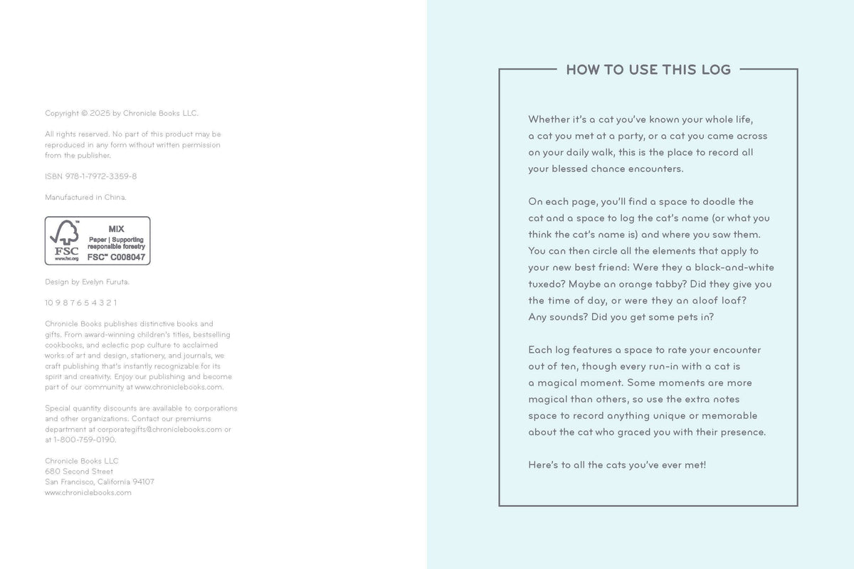 All the Cats I've Ever Met - Cat Journal