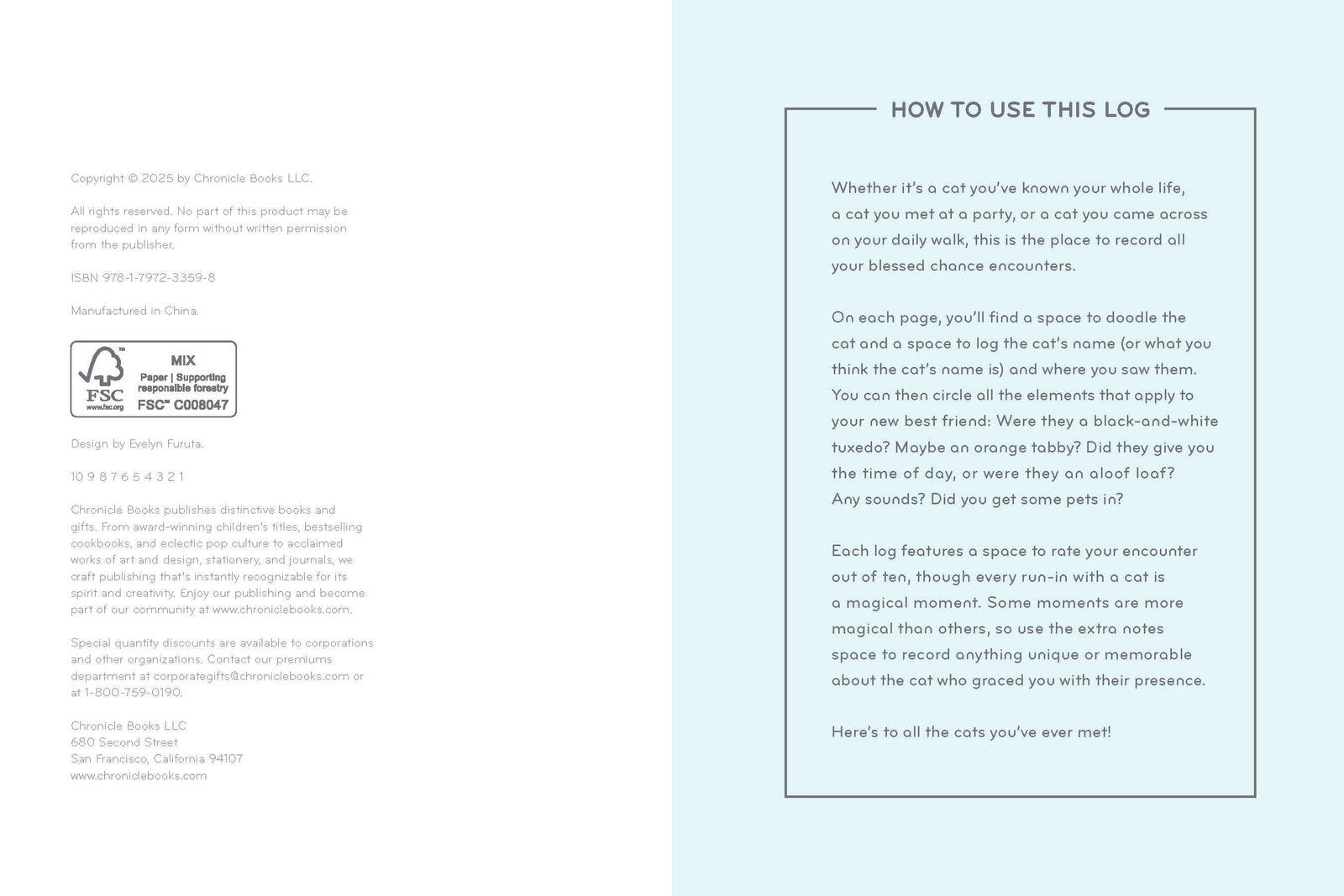 All the Cats I've Ever Met - Cat Journal