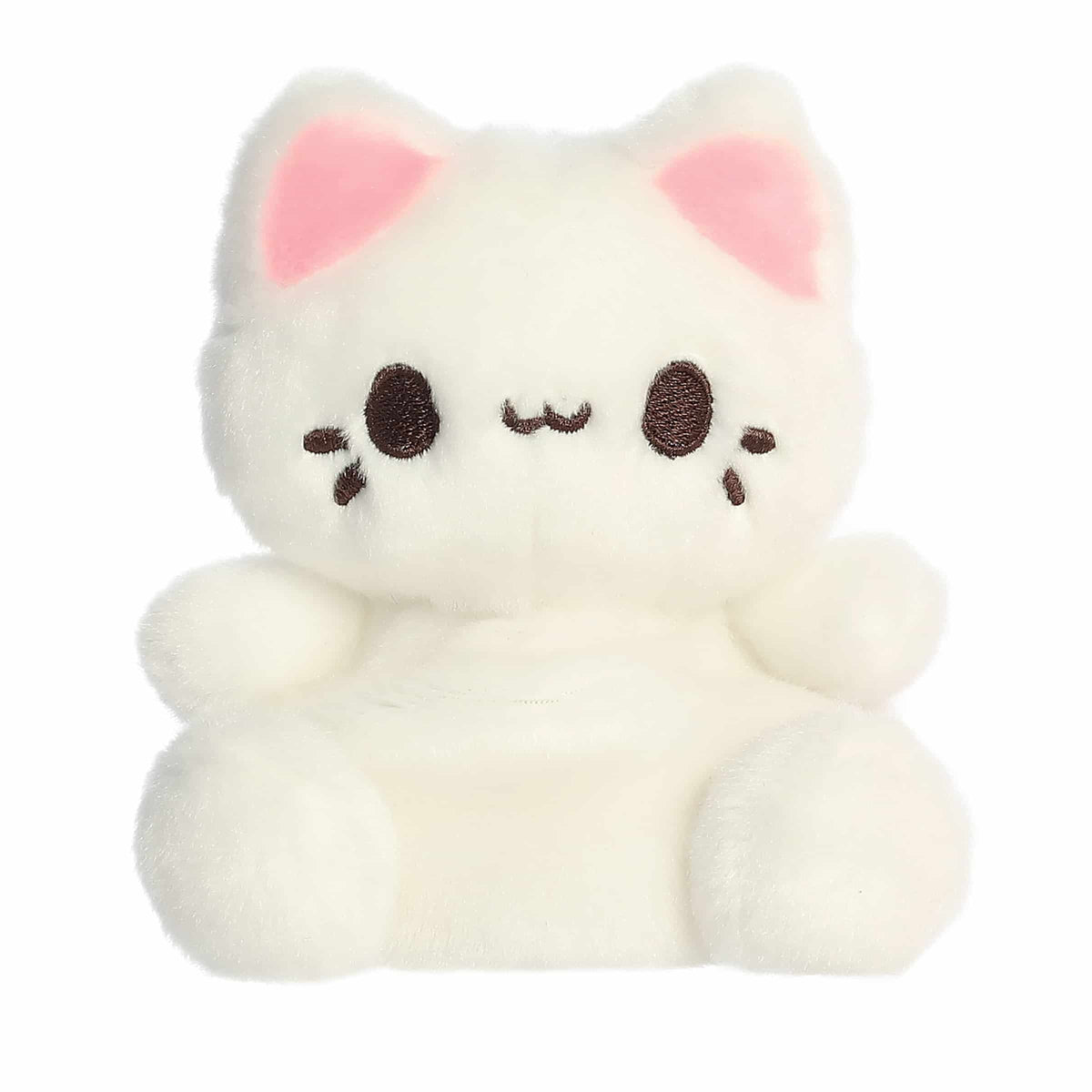 White Cat Custard Meowchi - Palm Pal Cat Plushy