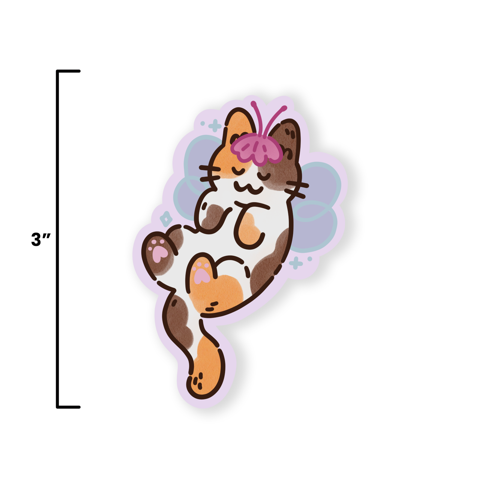 Calico Fairy - Die Cut Sticker