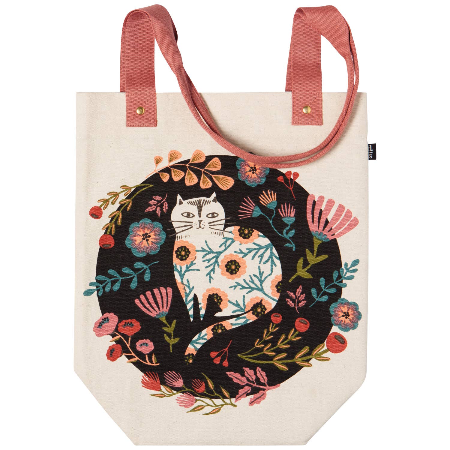Cute White Garden Cat Catbloom - Tote Bag