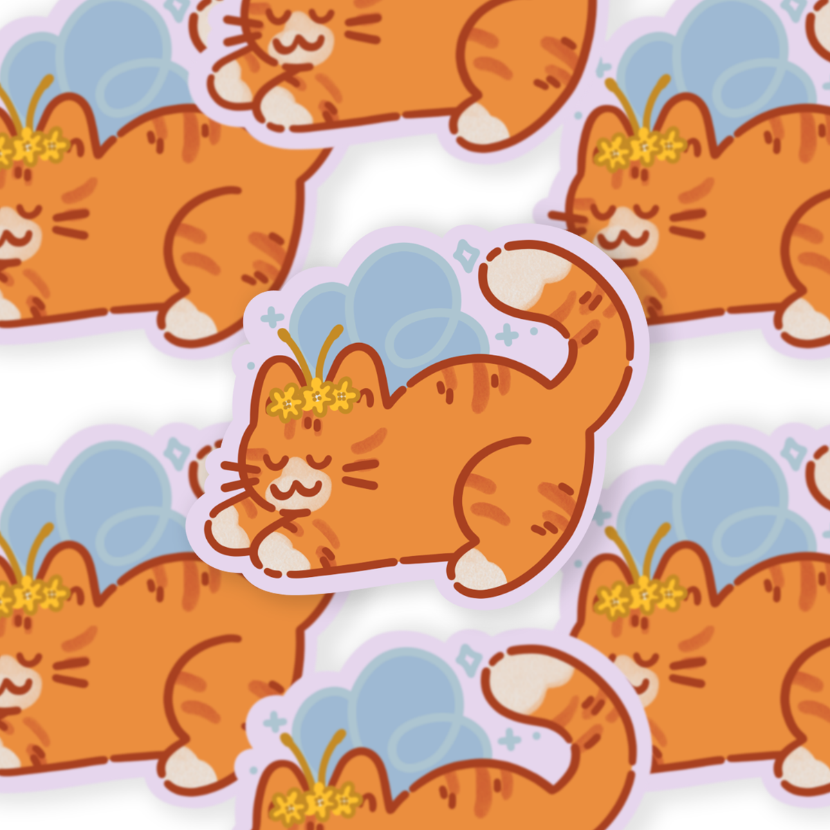 Tabby Fairy - Die Cut Sticker