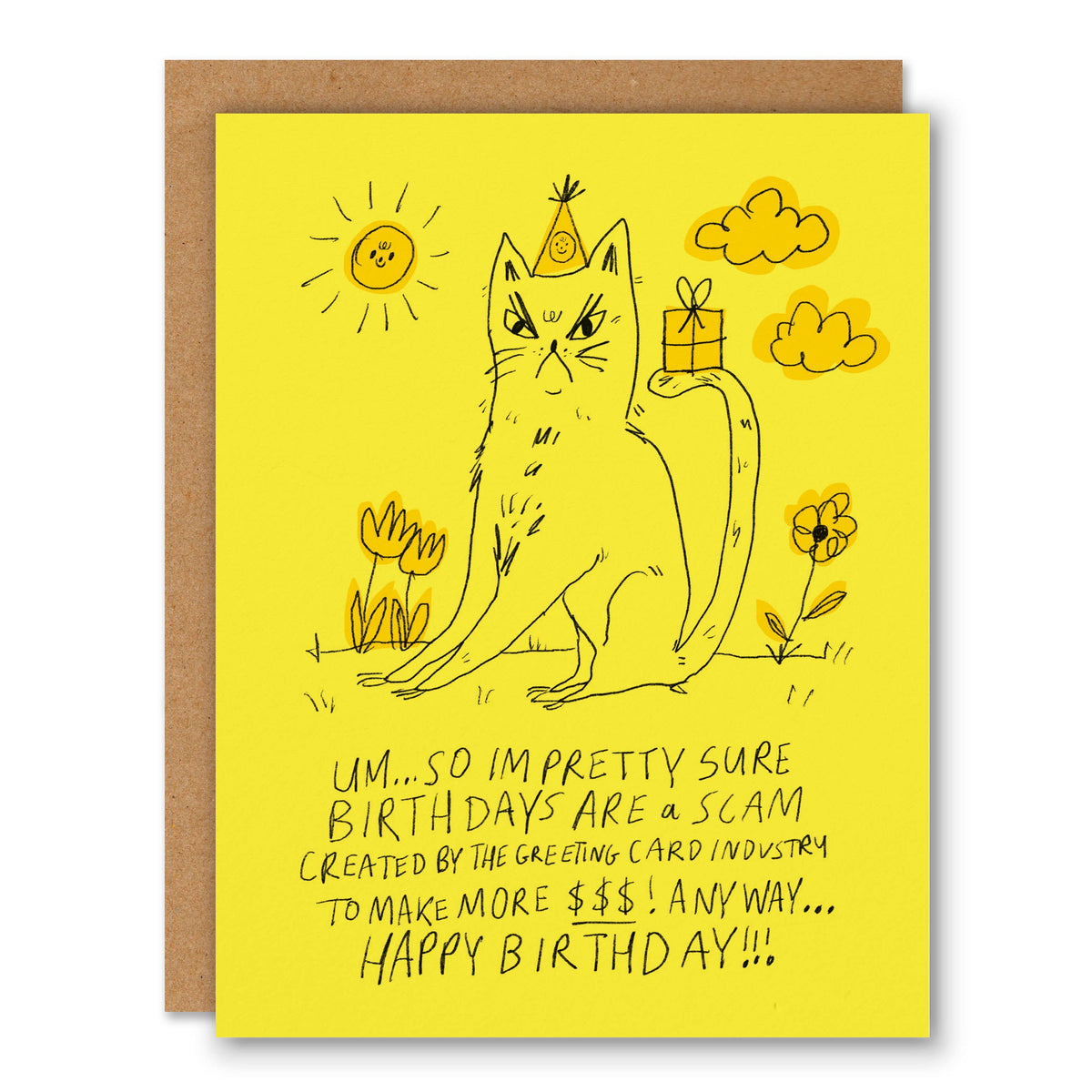 Birthdays are a Scam - Greeting Card