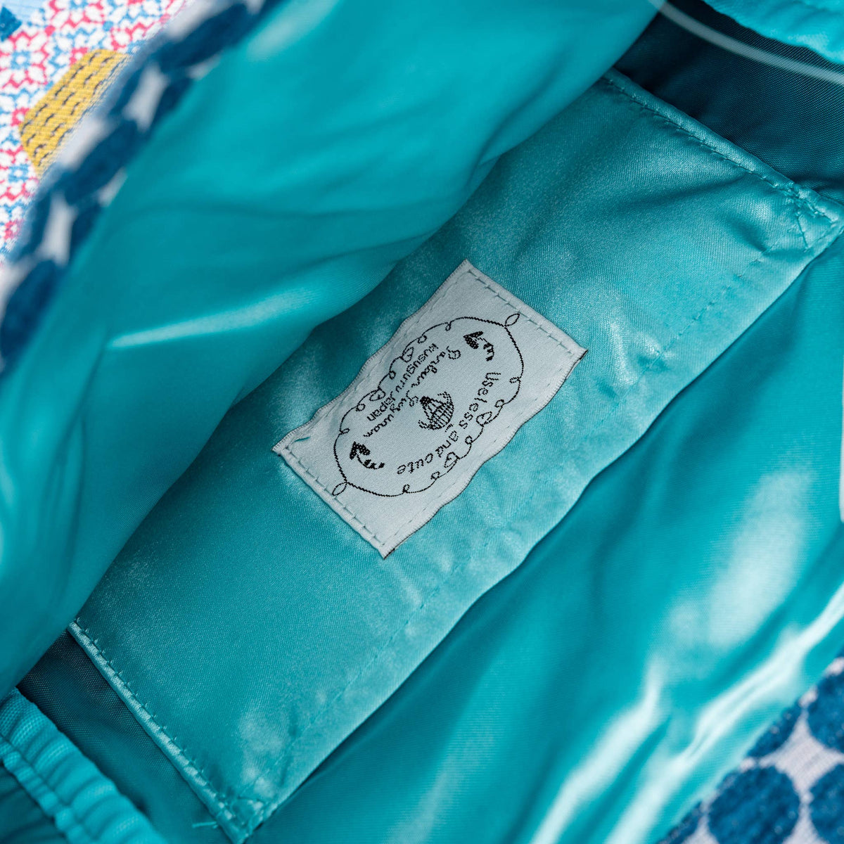 Tuxedo Kusuguru - Red Jacquard Tote Bag
