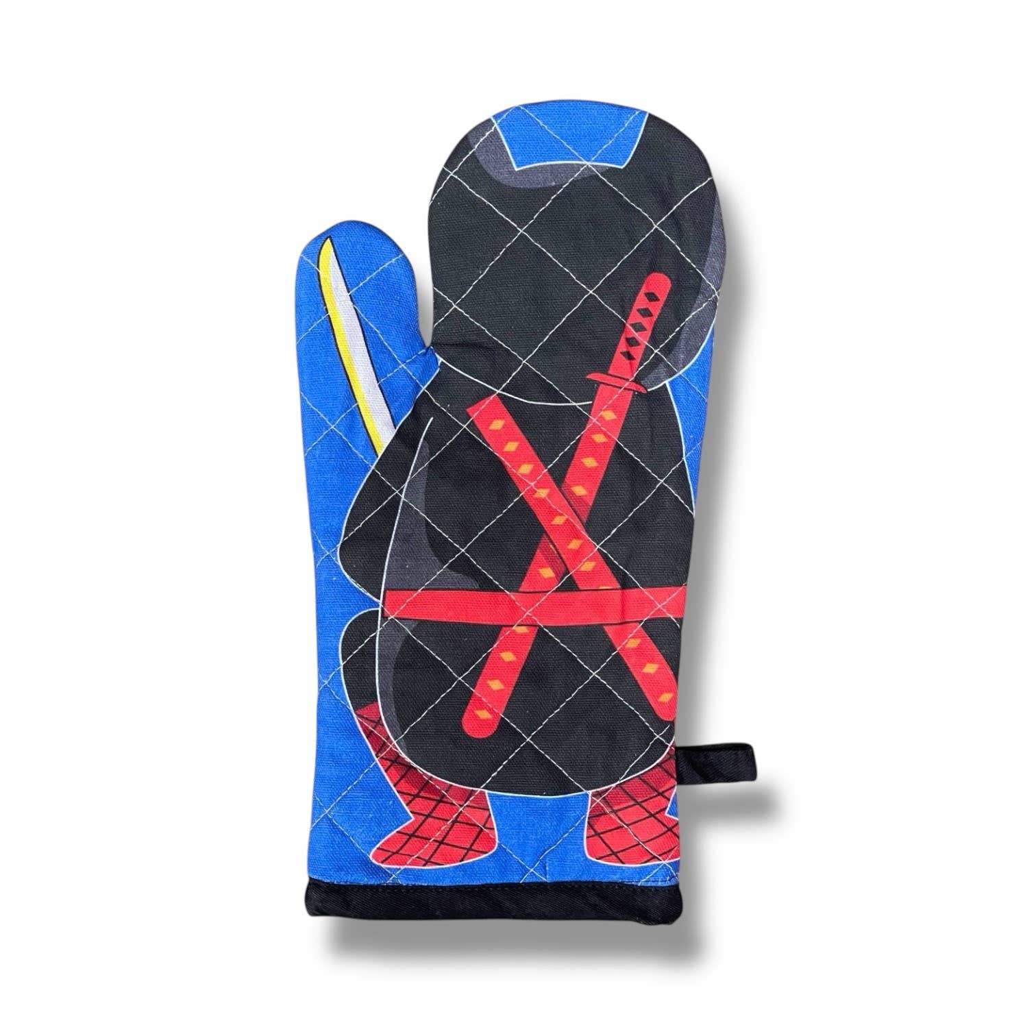 Japanese Orange Tabby Kitty Cat Ninja - Oven Mitt  
