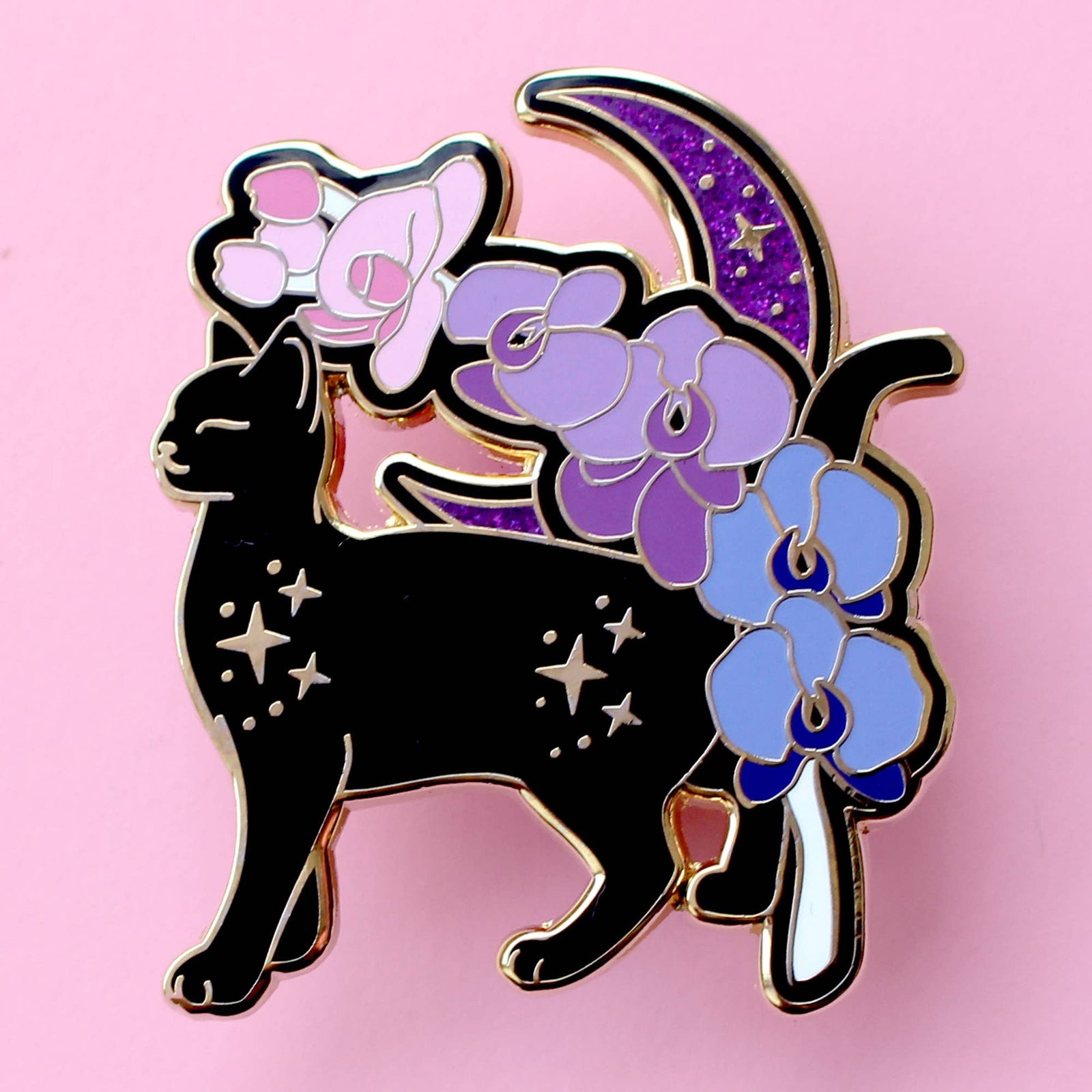 Orchid Cat - Hard Enamel Pin