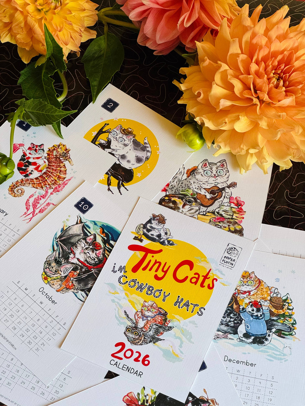 Tiny Cats in Cowboy Hats - 2026 Calendar