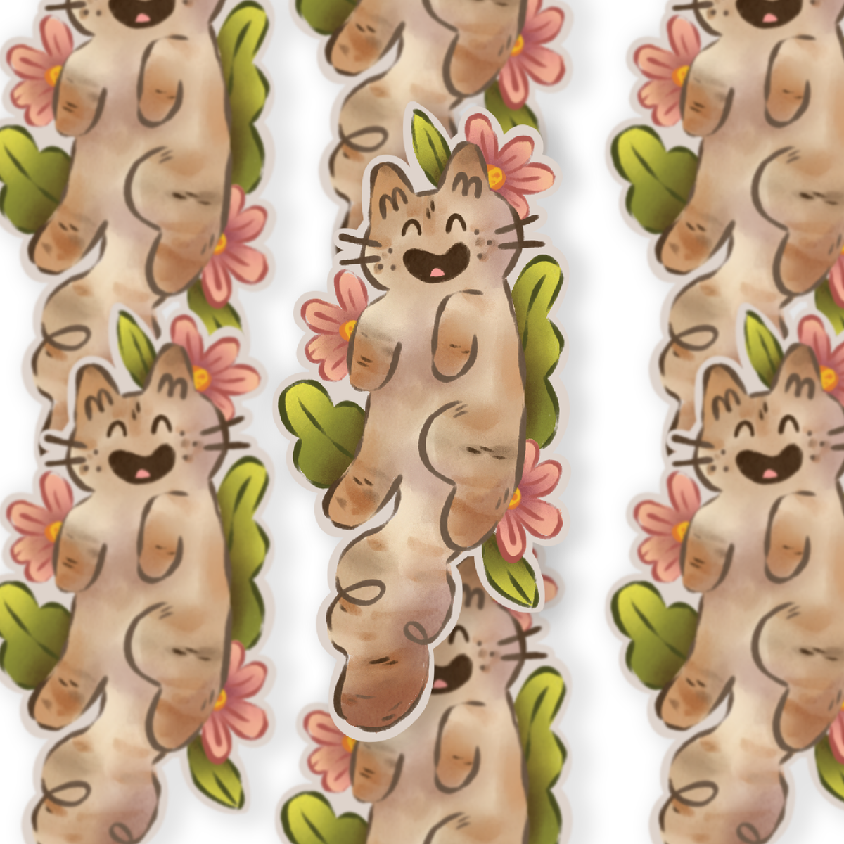 Tabby Field - Die Cut Sticker