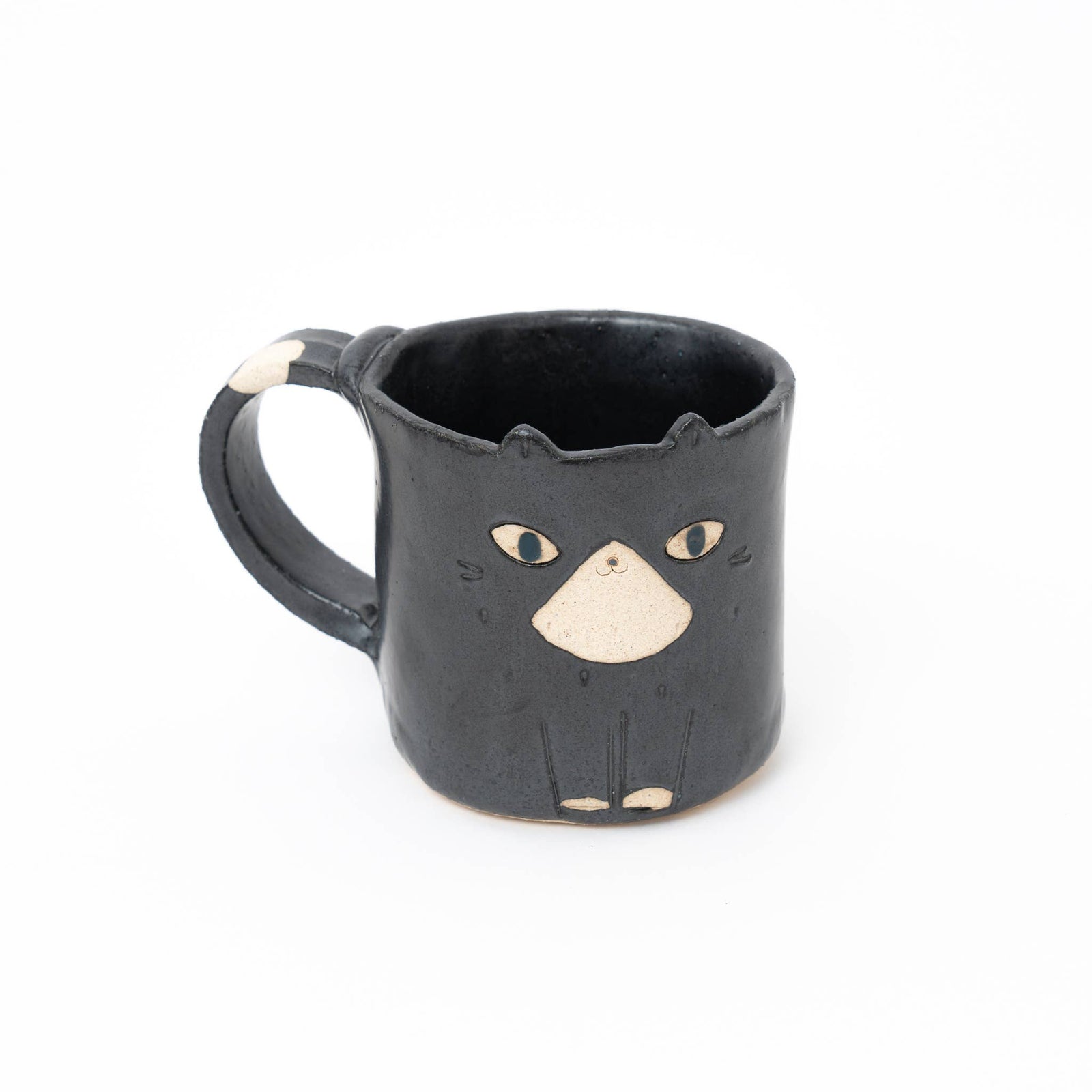 Black Tuxedo Handcrafted Mug – Japanese Ceramic Mug