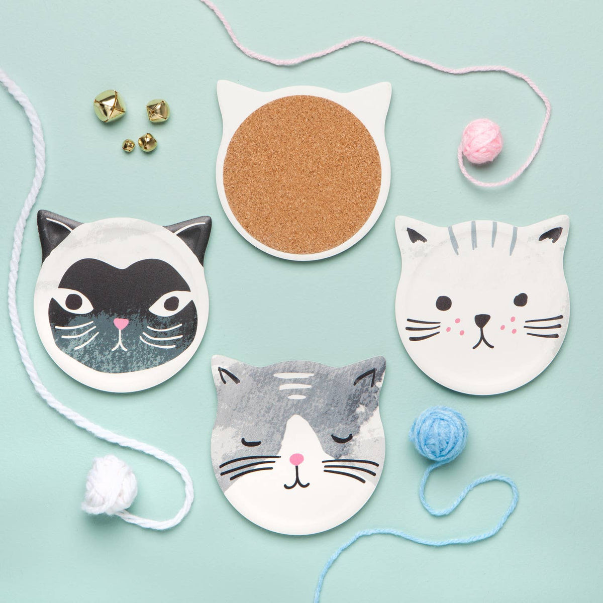 Kitty Soak Up - Absorbent Ceramic Coaster
