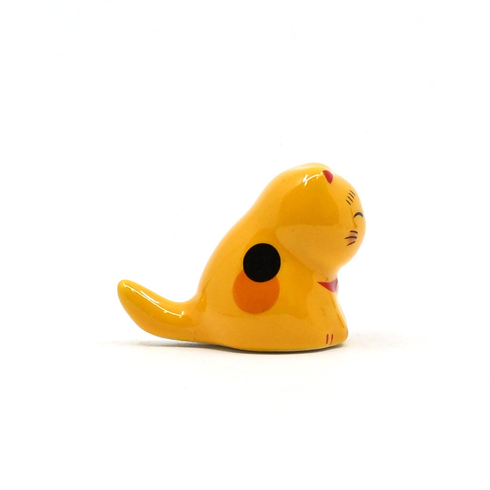 Yellow Lucky Cat - Chopsticks Rest