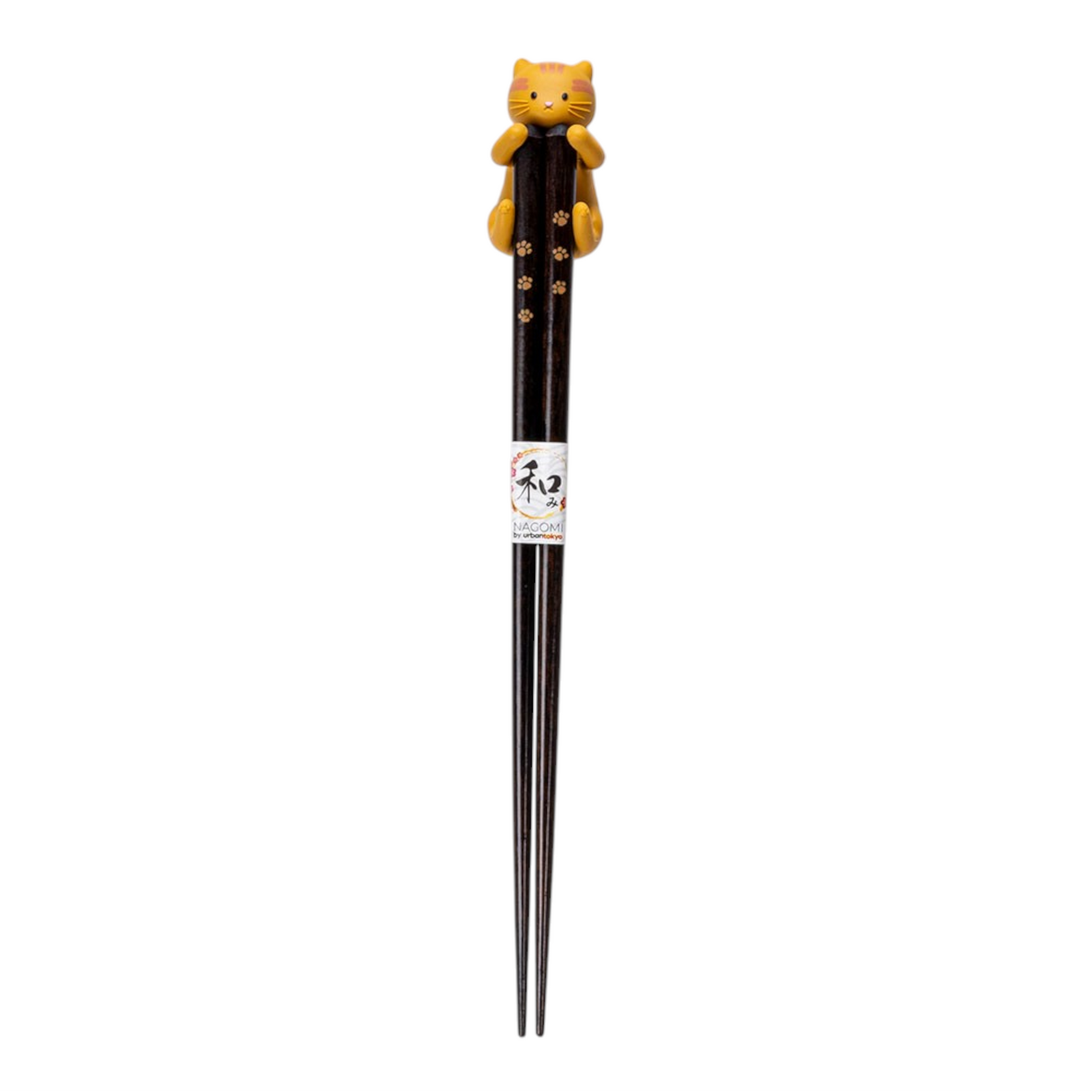 Yellow Cat - Chopsticks and Chopstick Rest Gift Set