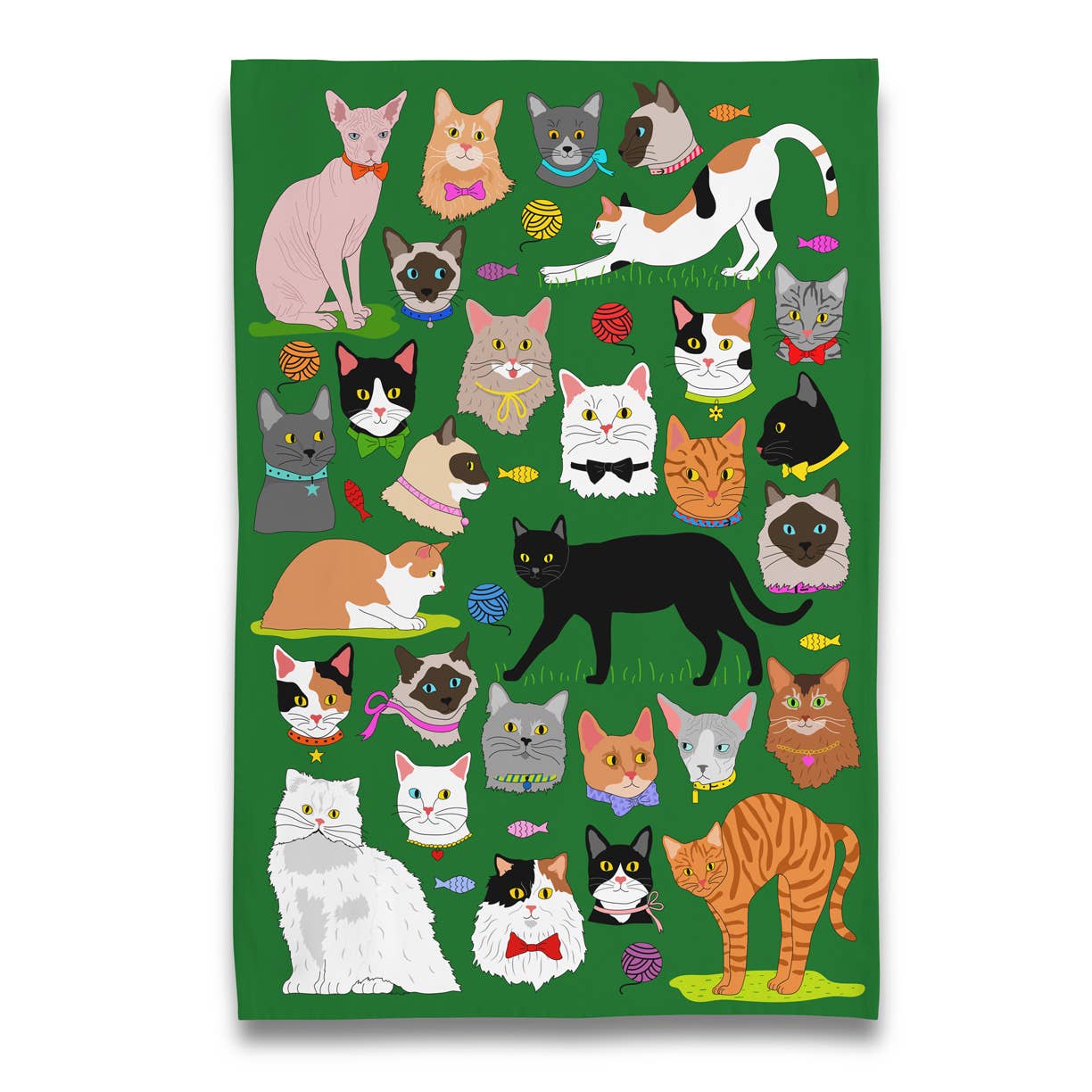 Kitty Cats Parade - Tea Towel 