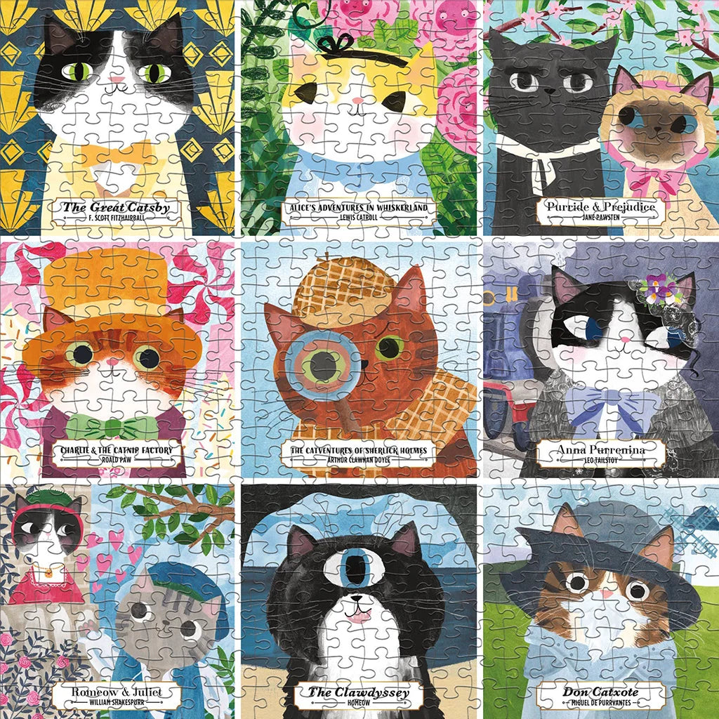 Bookish Cats - 500 Piece Cat Puzzle