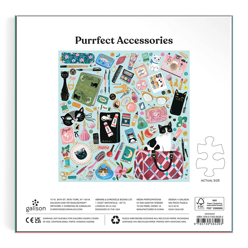 Purrfect Accessories - 500 Piece Foil Puzzle