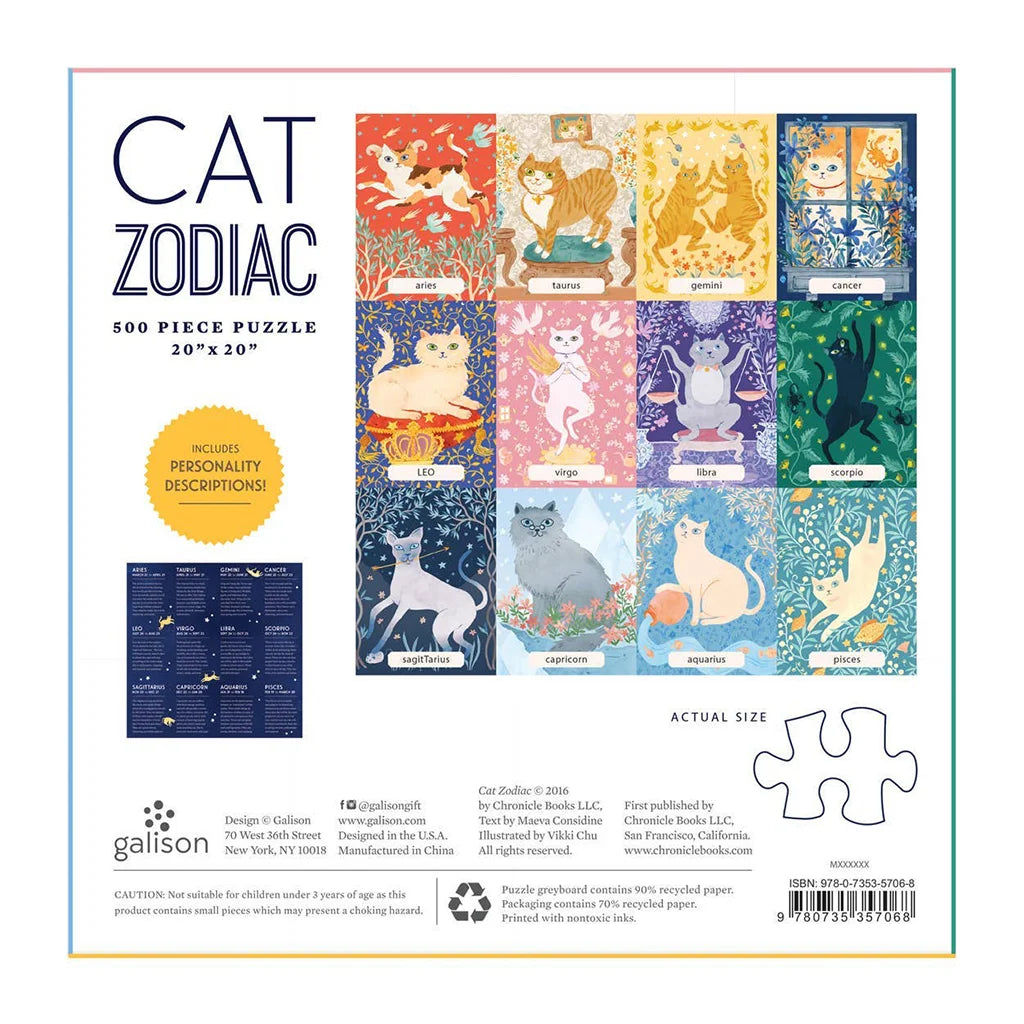 Cat Zodiac -  500 Piece Puzzle