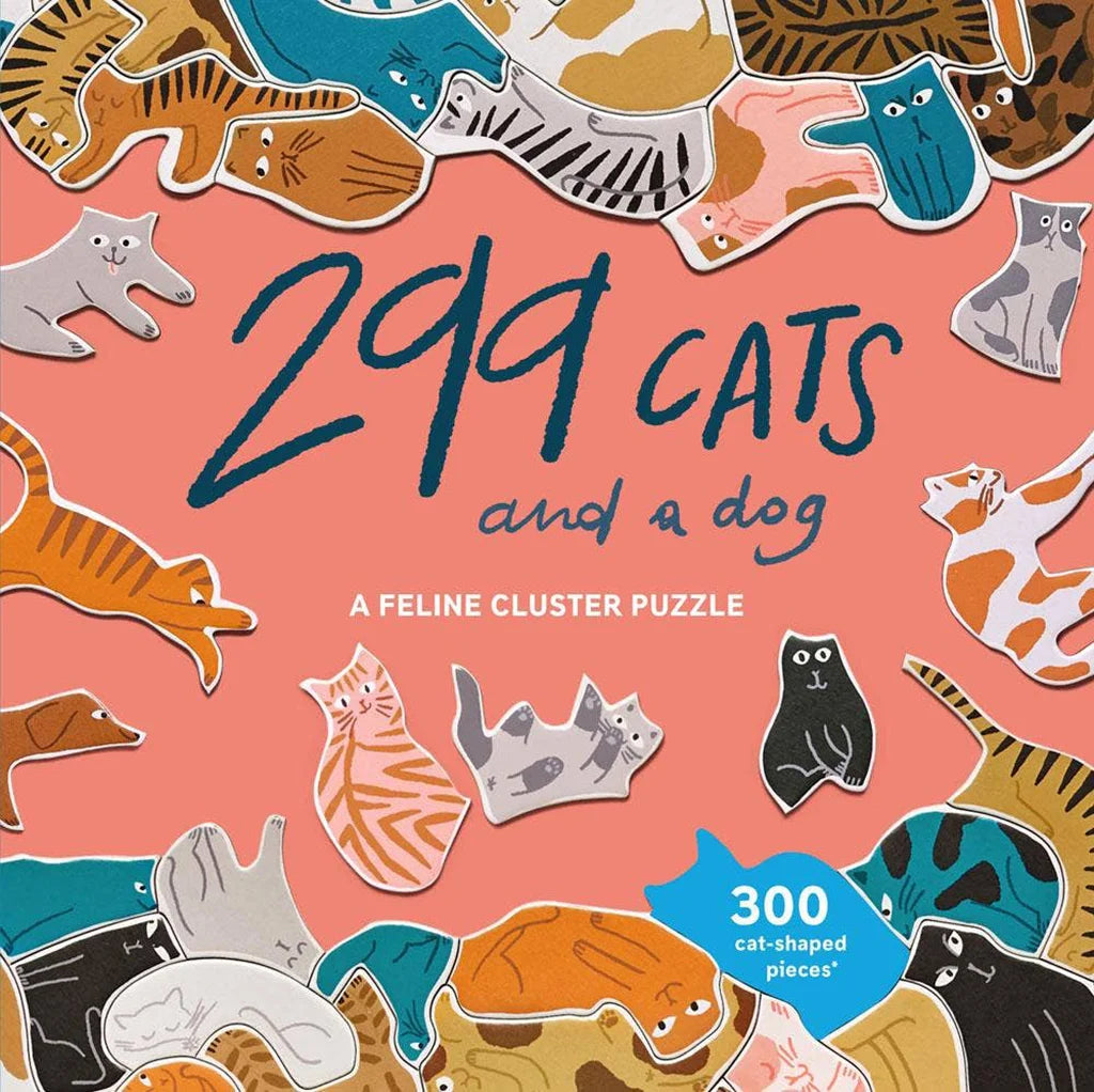 299 Cats & A Dog - 300 Piece Cluster Puzzle