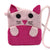 Pink Kitty Cat - Hand Felted Purse