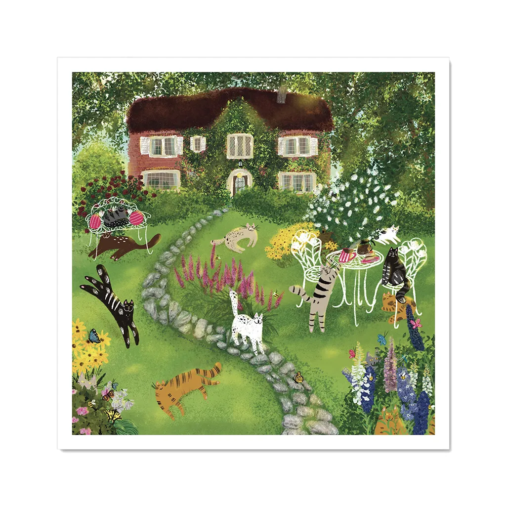 Summer at the front yard - Art Print