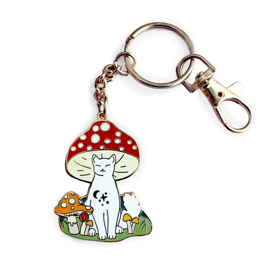 Mushroom Cat - Key Chain