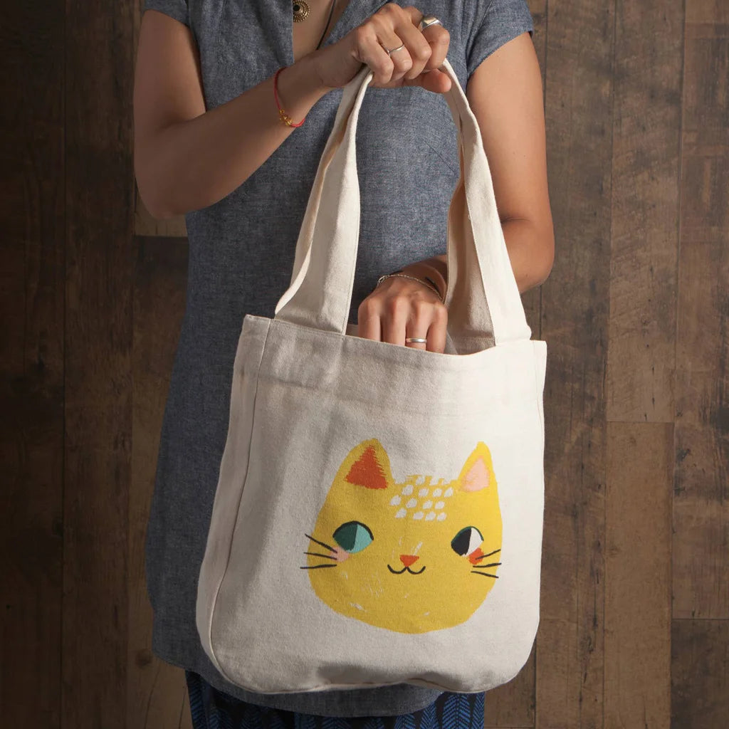Meow Meow Kitty - Canvas Tote Bag