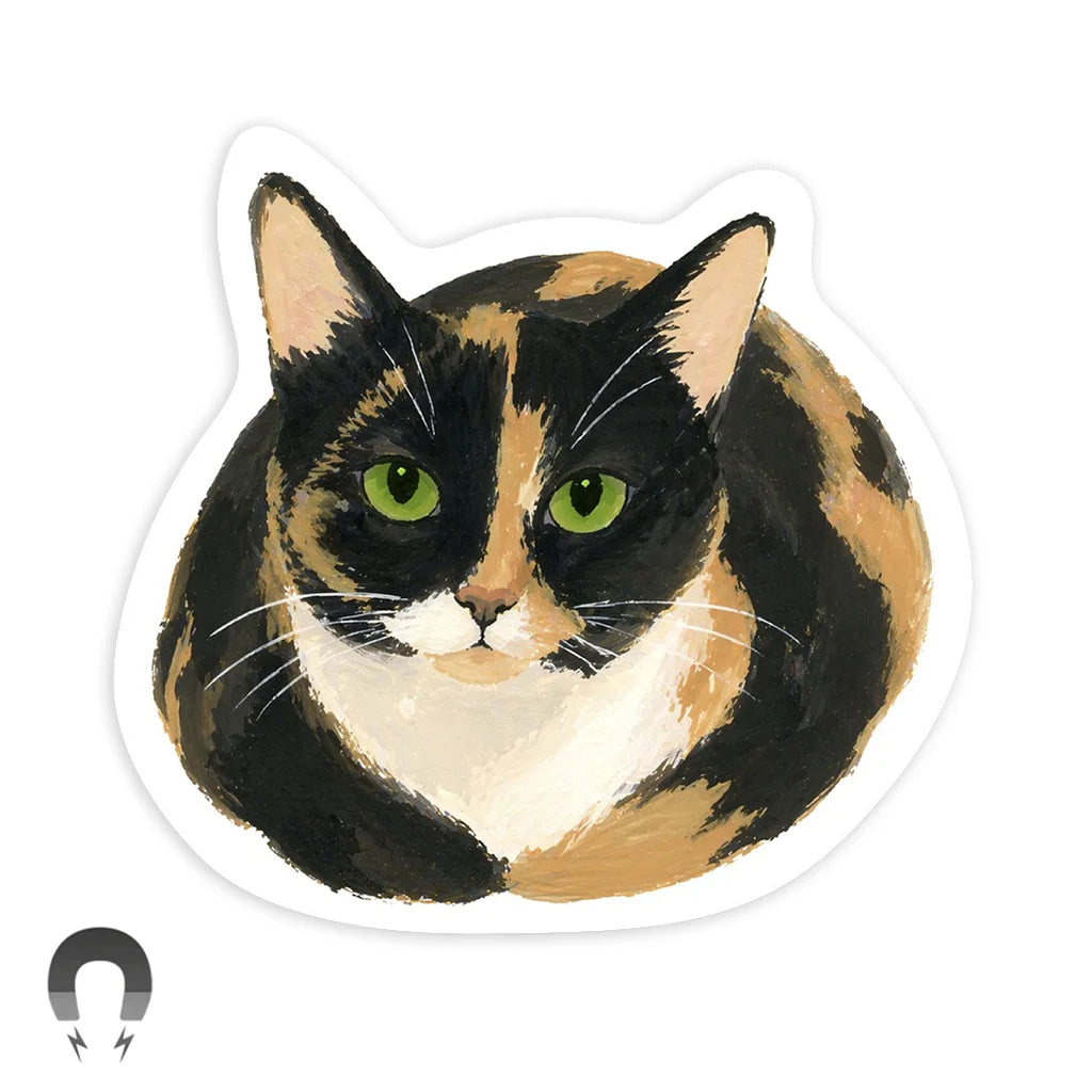 Calico Cat - Flexible Magnet