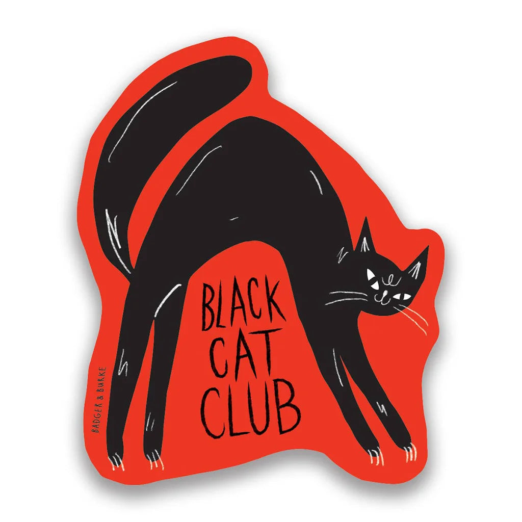 Black Cat Club - Die Cut Vinyl Sticker