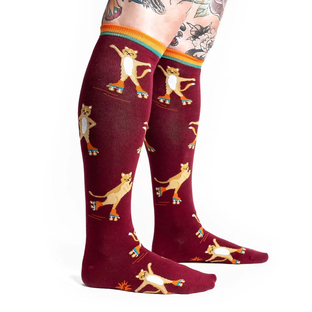 Roller Cats - Knee High Socks
