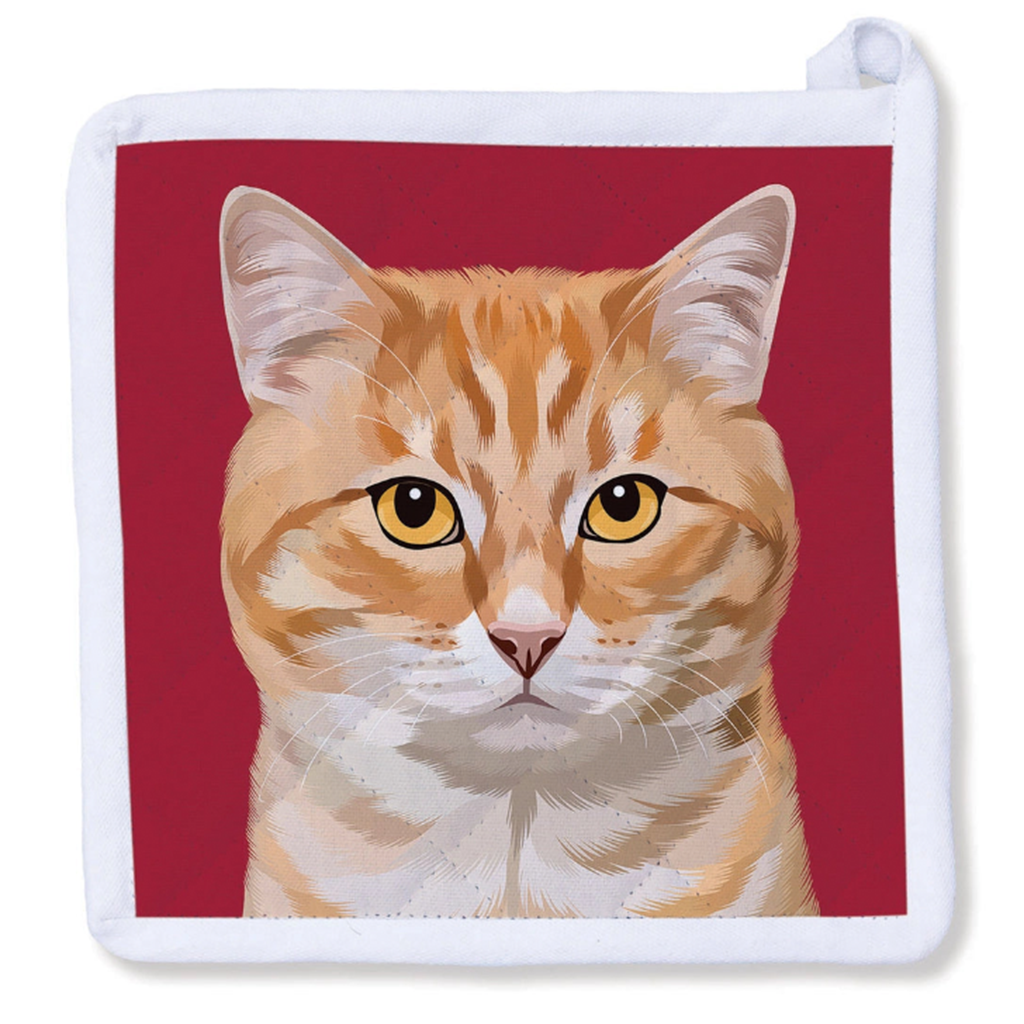 Orange Tabby Cat - Potholder