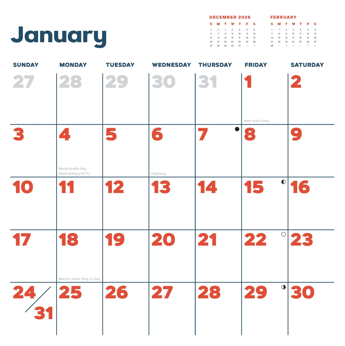 Catffirmations - 2027 Wall Calendar