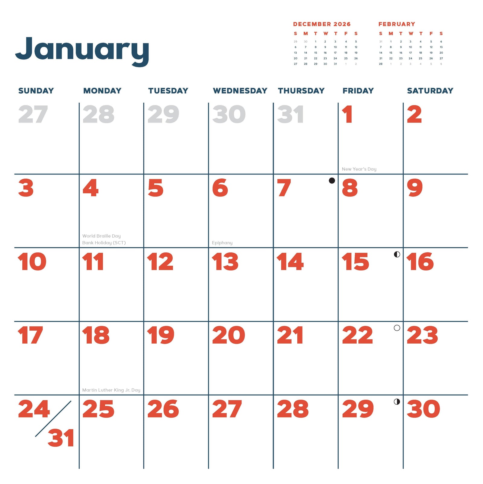Catffirmations - 2027 Wall Calendar
