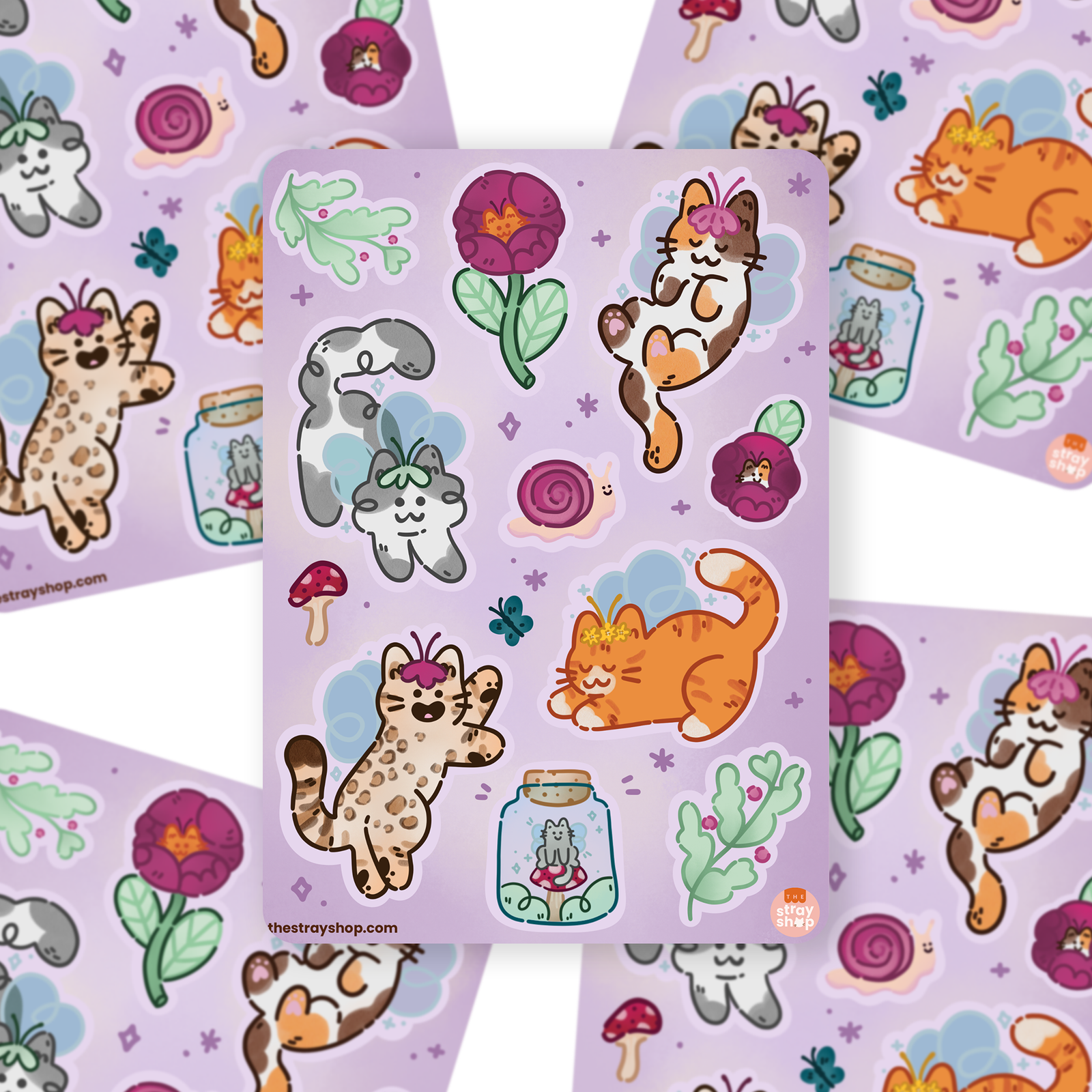 Fairy Cats - Sticker Sheet