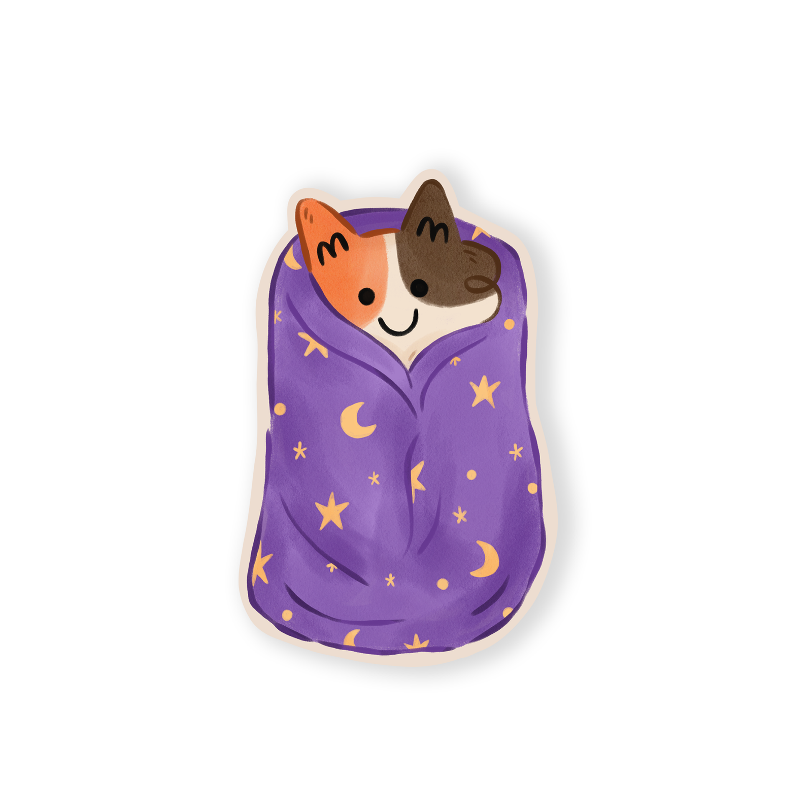Stary Calico Purrito - Die Cut Sticker