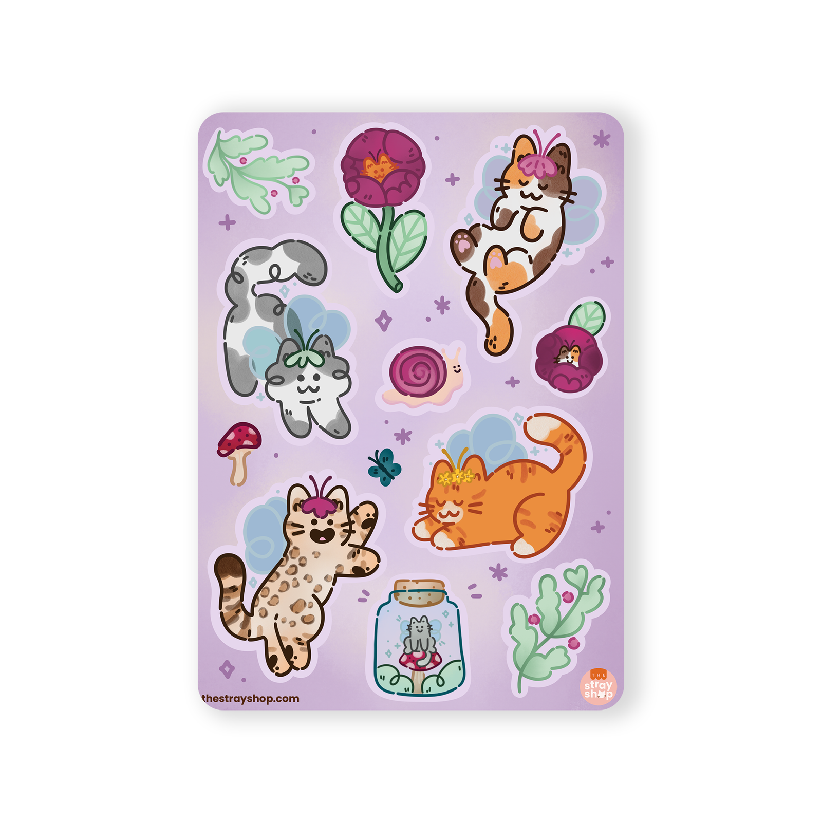Fairy Cats - Sticker Sheet