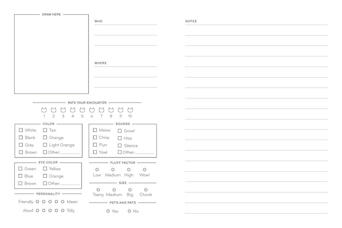 All the Cats I've Ever Met - Cat Journal